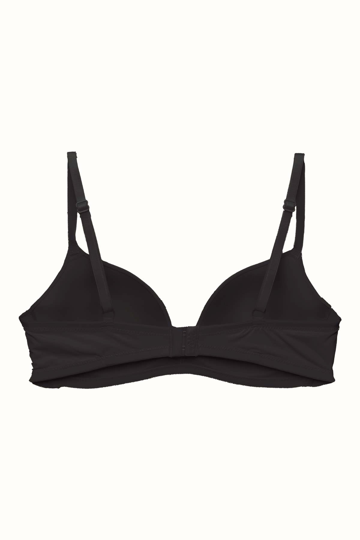 3'lü Paket Dolgusuz Yumuşak Kaplı Örme Sütyen C31791 Siyah/Ten