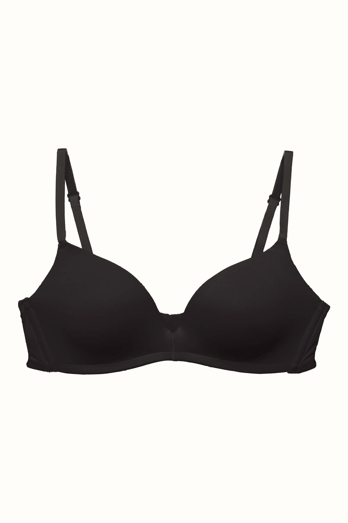 3'lü Paket Dolgusuz Yumuşak Kaplı Örme Sütyen C31791 Siyah/Beyaz/Ten