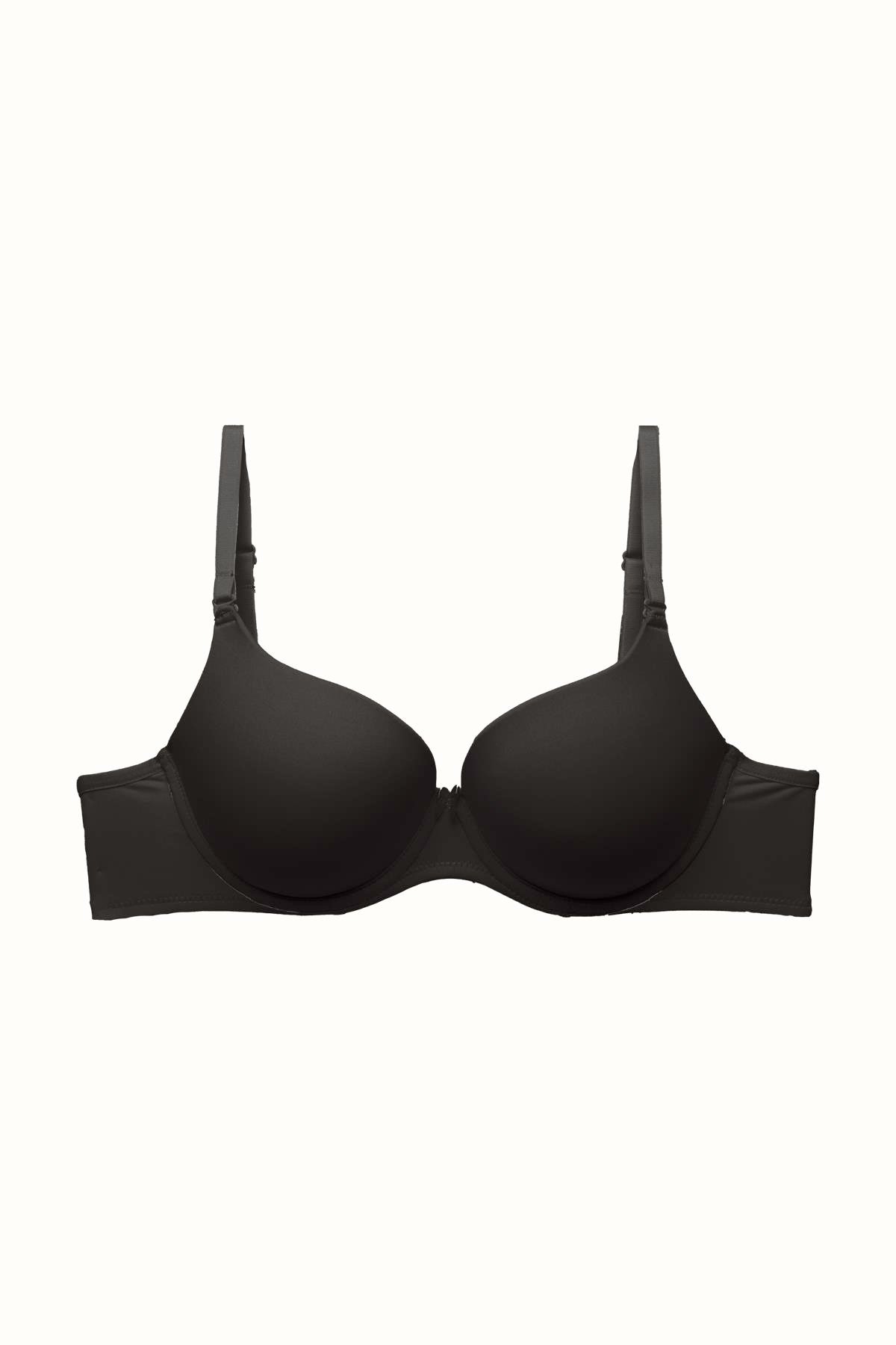 3'lü Paket Dolgusuz Yumuşak Kaplı Örme Sütyen C37010 Siyah/Ten