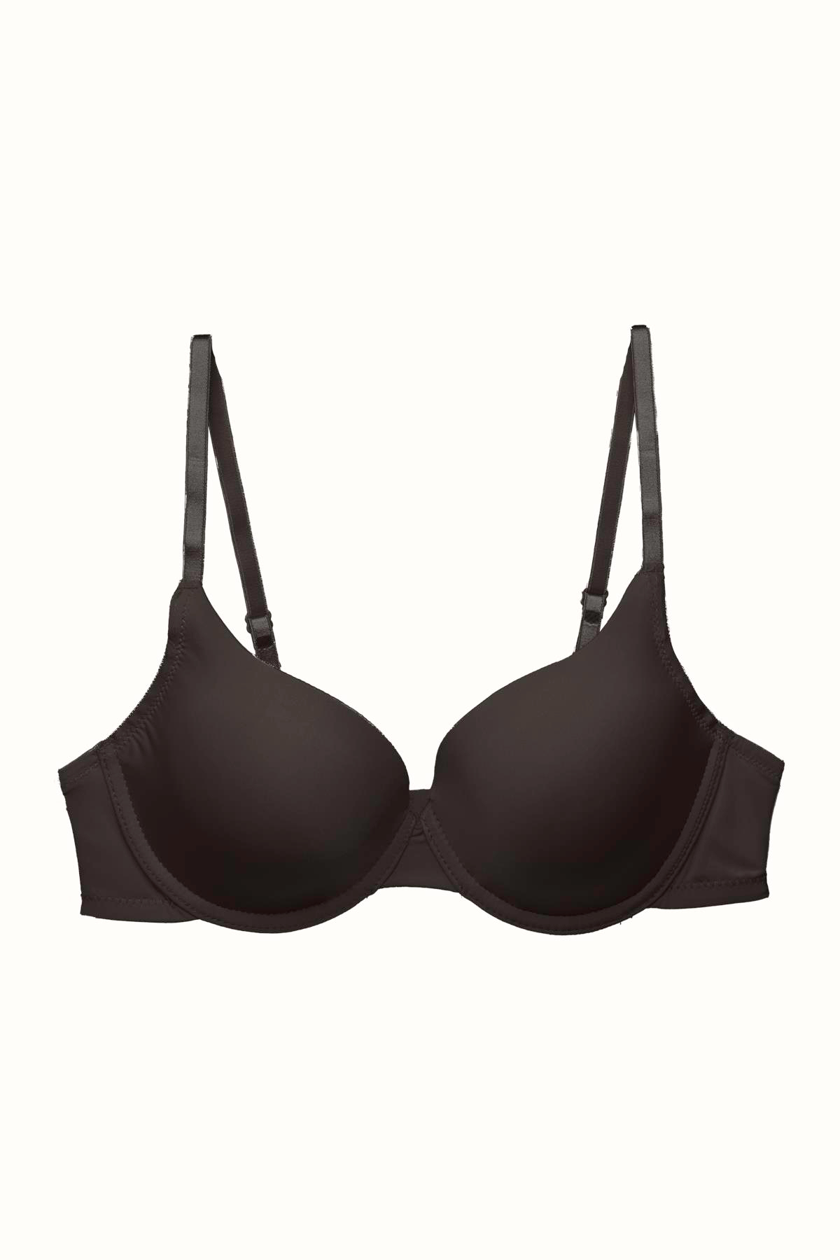 3'lü Paket Dolgusuz Yumuşak Kaplı Örme Sütyen C38010 Siyah/Ten