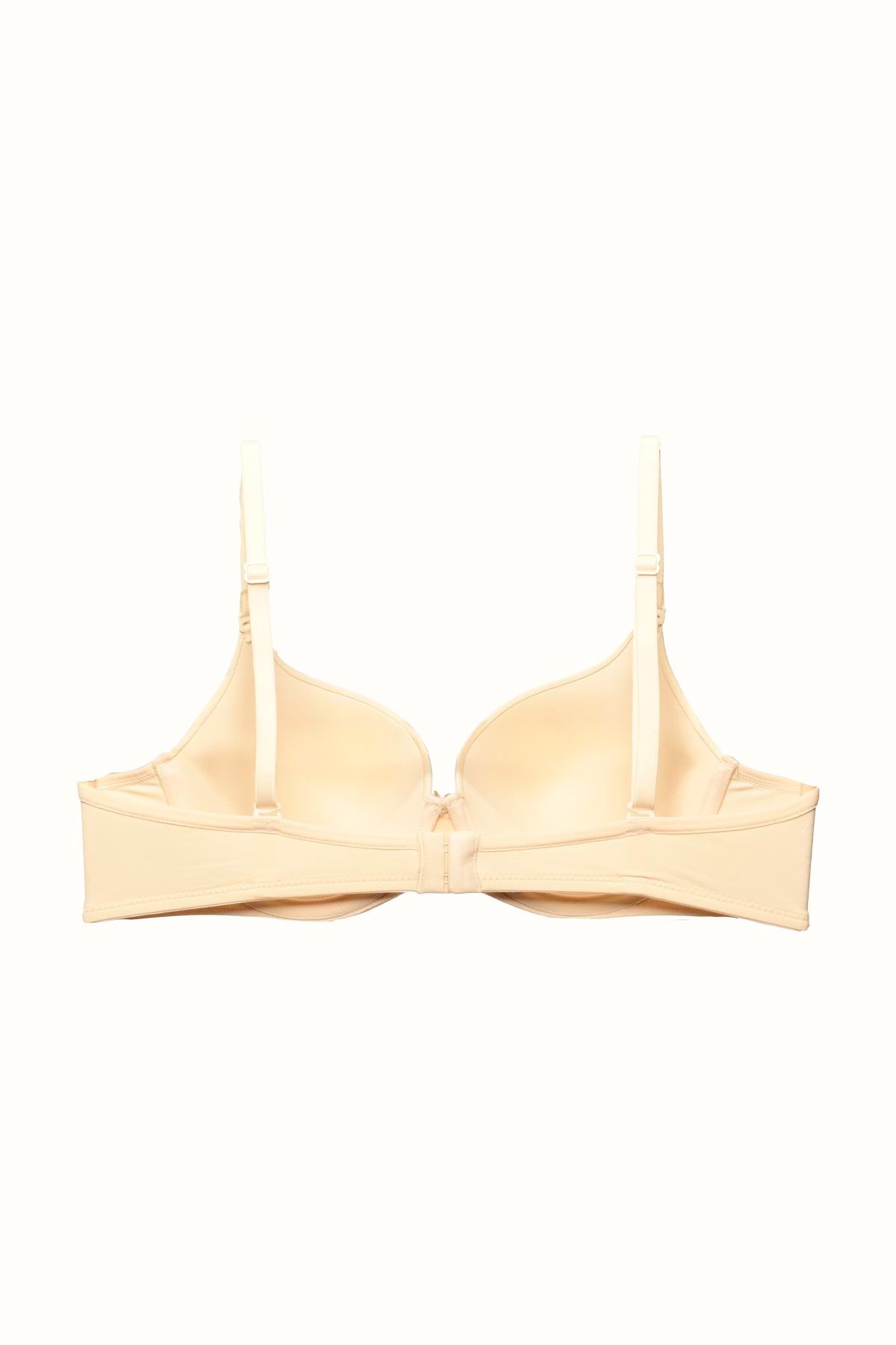 3'lü Paket Dolgusuz Yumuşak Kaplı Örme Sütyen C37010 Siyah/Ten