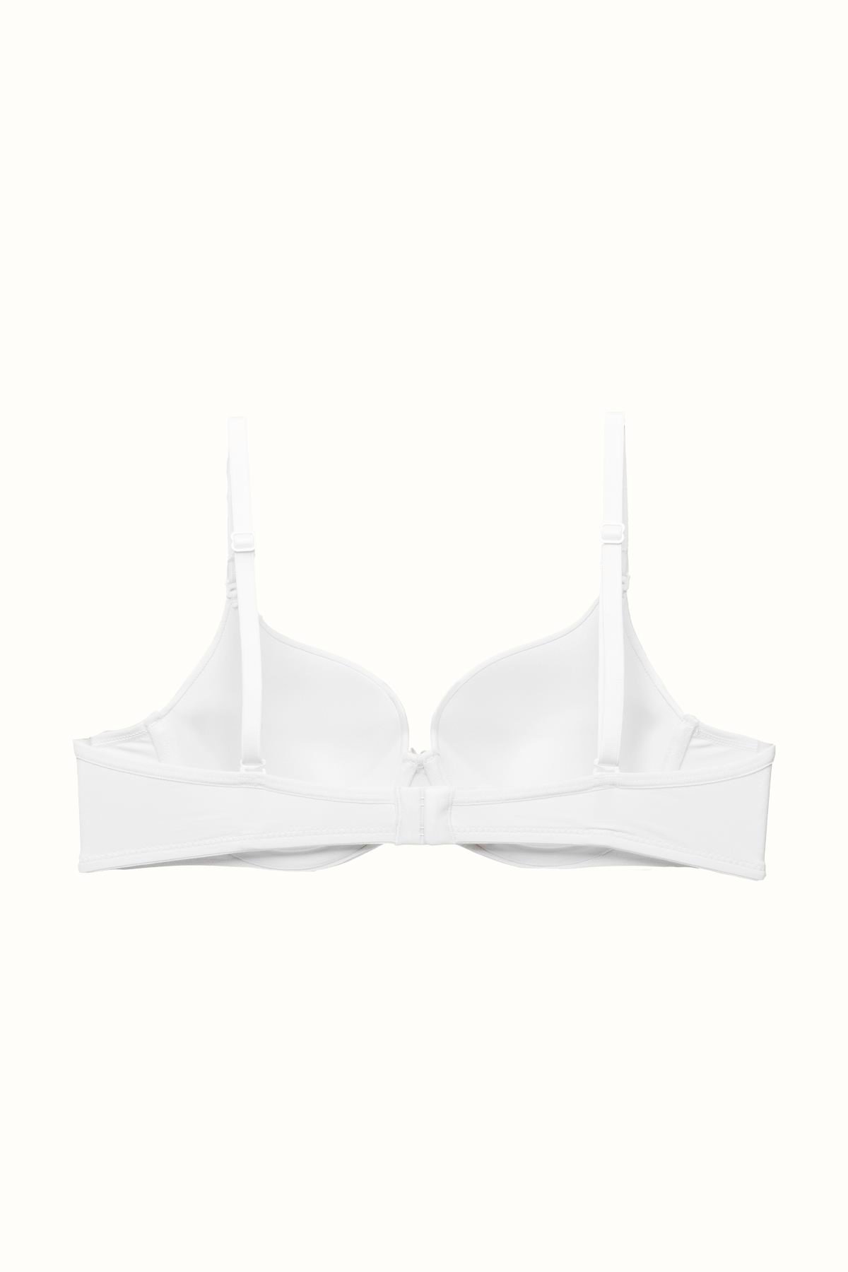 3'lü Paket Dolgusuz Yumuşak Kaplı Örme Sütyen C37010 Siyah/Beyaz/Ten