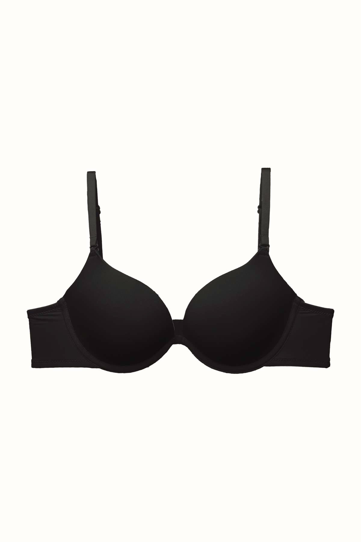 3'lü Paket Double Push Up Yumuşak Kaplı Örme Sütyen C37035 Siyah/Ten