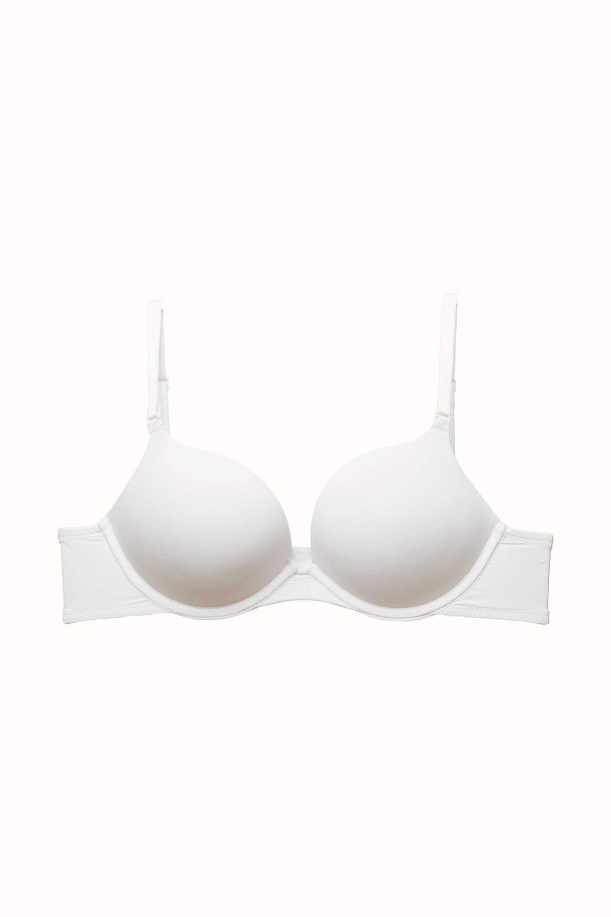 3'lü Paket Double Push Up Yumuşak Kaplı Örme Sütyen C37030 Siyah/Beyaz/Ten