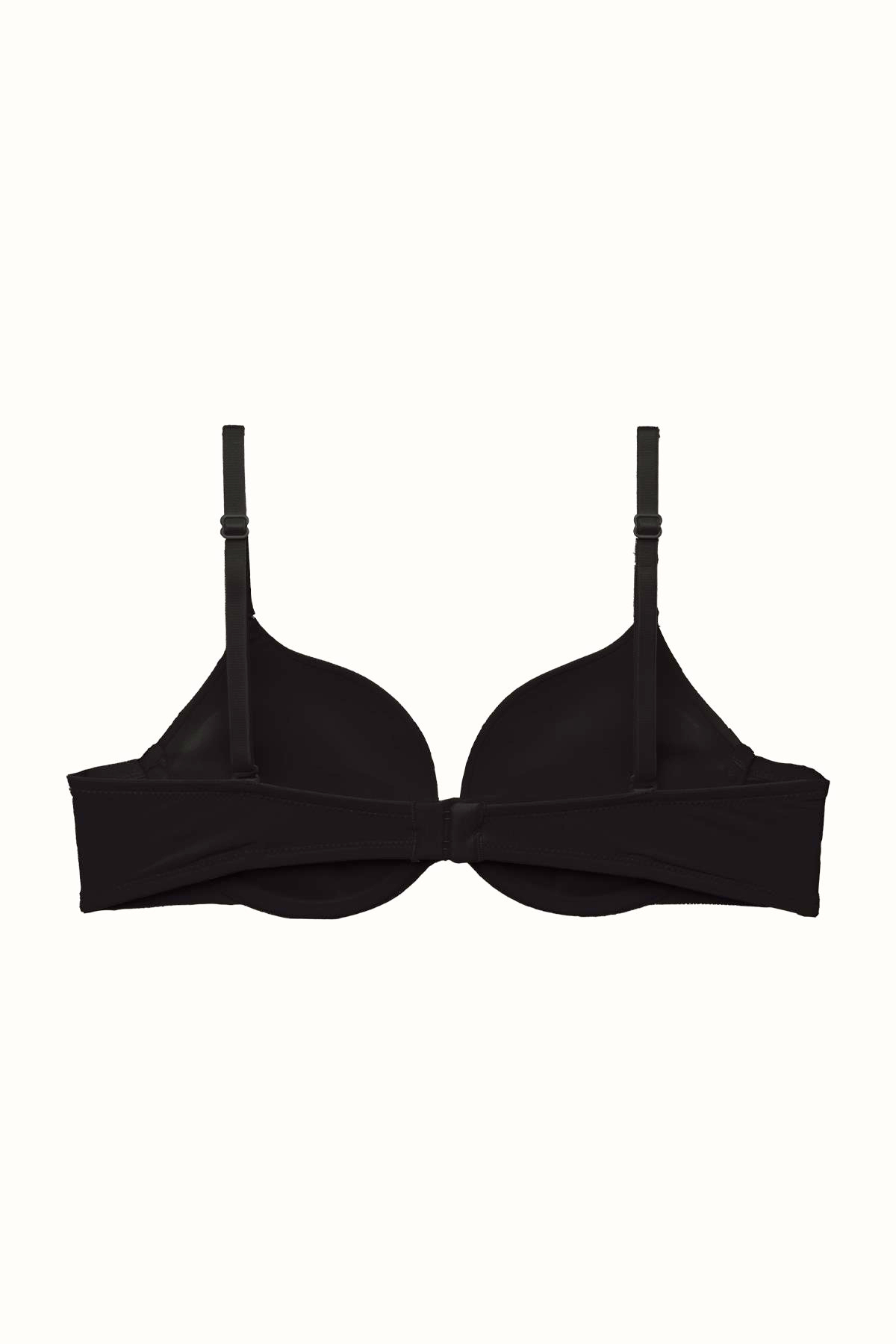 3'lü Paket Double Push Up Yumuşak Kaplı Örme Sütyen C37035 Siyah/Beyaz/Ten