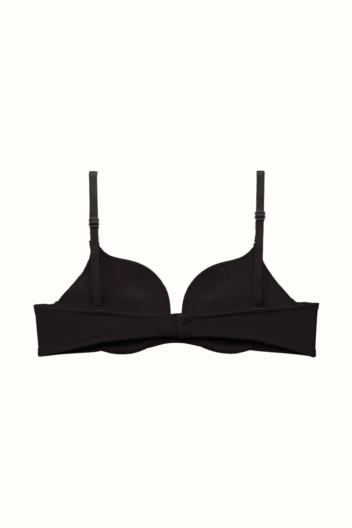 3'lü Paket Double Push Up Yumuşak Kaplı Örme Sütyen C37030 Siyah/Beyaz/Ten