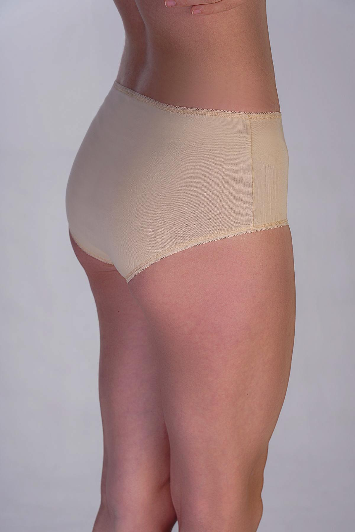 3'lü Paket Pamuklu Slip Külot 5003 Ten