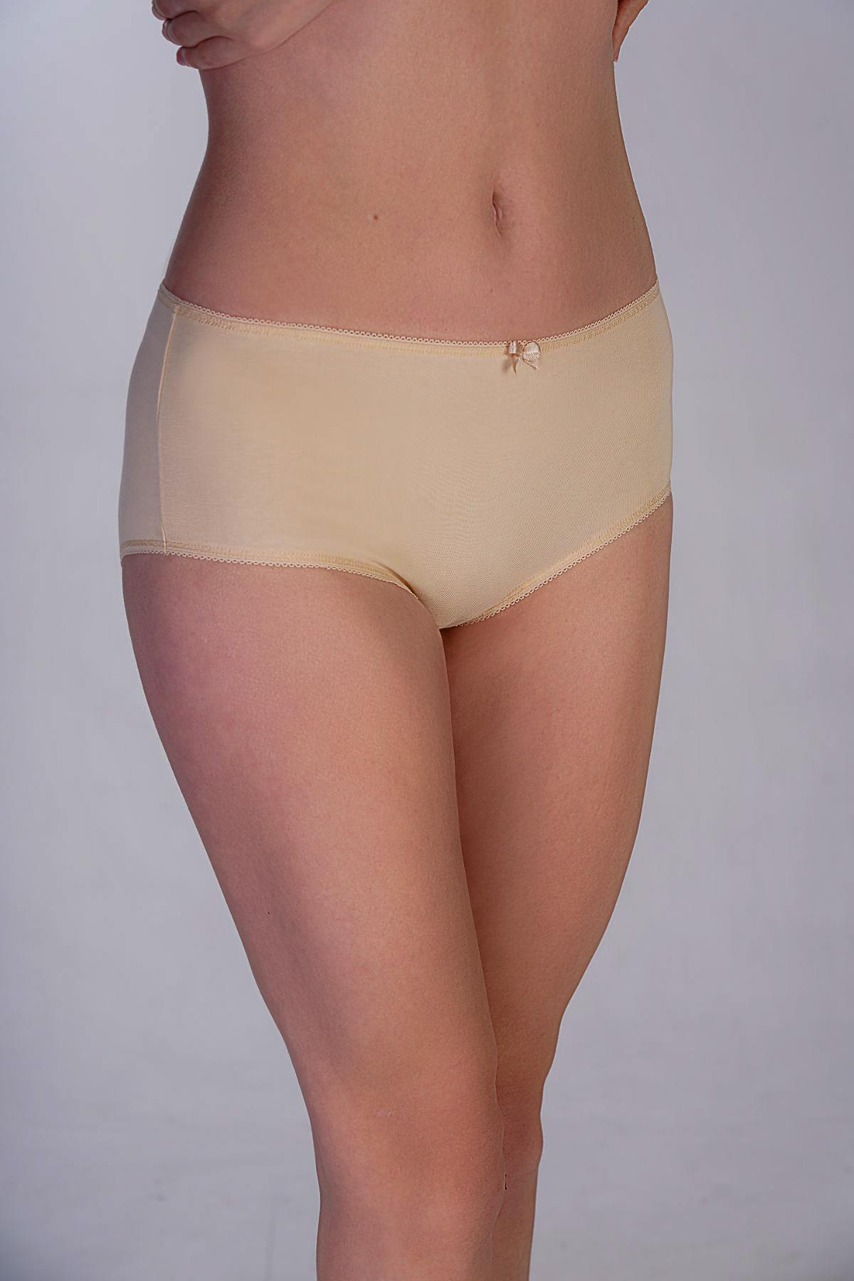 3'lü Paket Pamuklu Slip Külot 5003 Ten