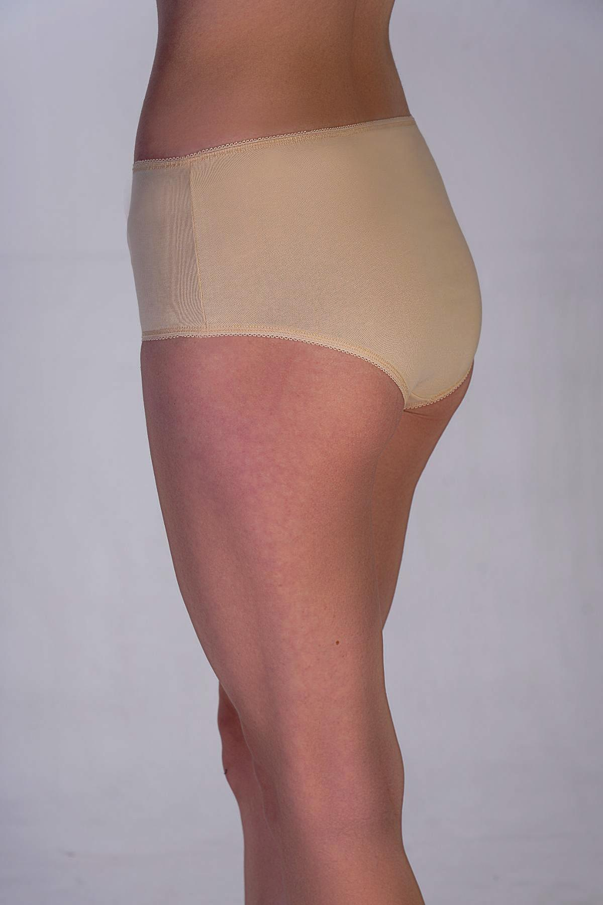 3'lü Paket Pamuklu Slip Külot 5003 Ten