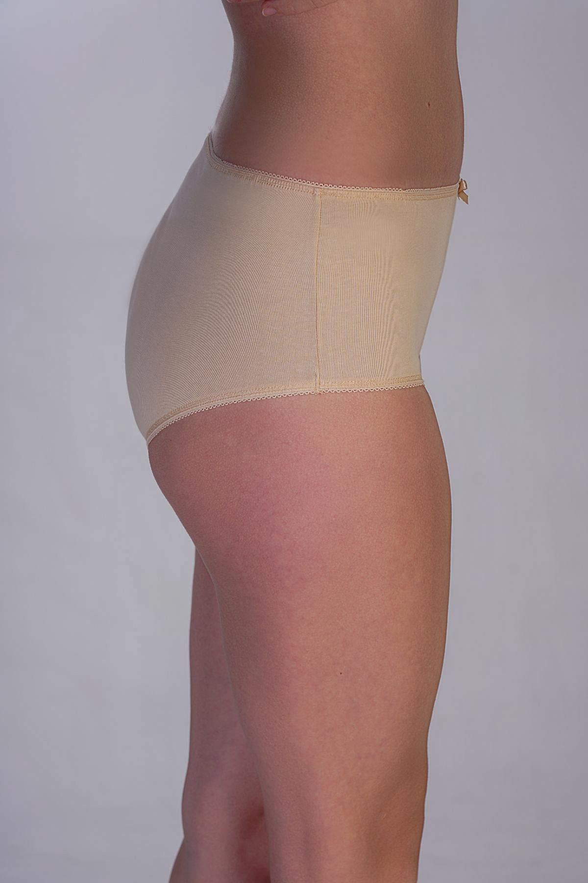 3'lü Paket Pamuklu Slip Külot 5003 Ten