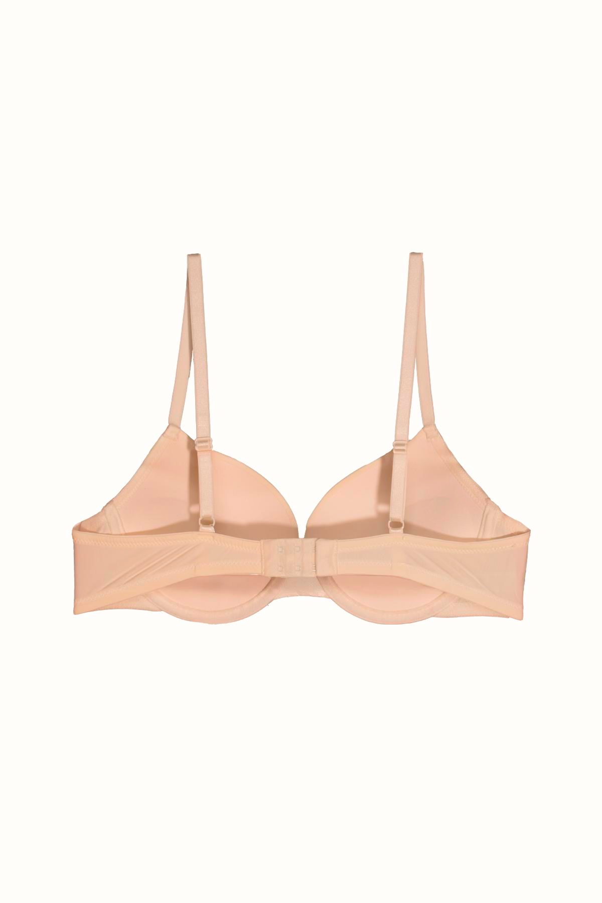 3'lü Paket Push Up Yumuşak Kaplı Örme Sütyen C38015 Siyah/Ten