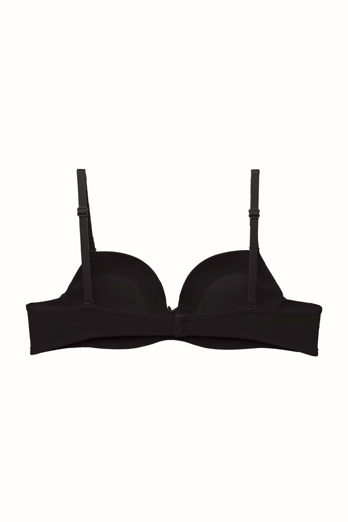 3'lü Paket Push Up Yumuşak Kaplı Örme Sütyen C37020 Siyah/Ten