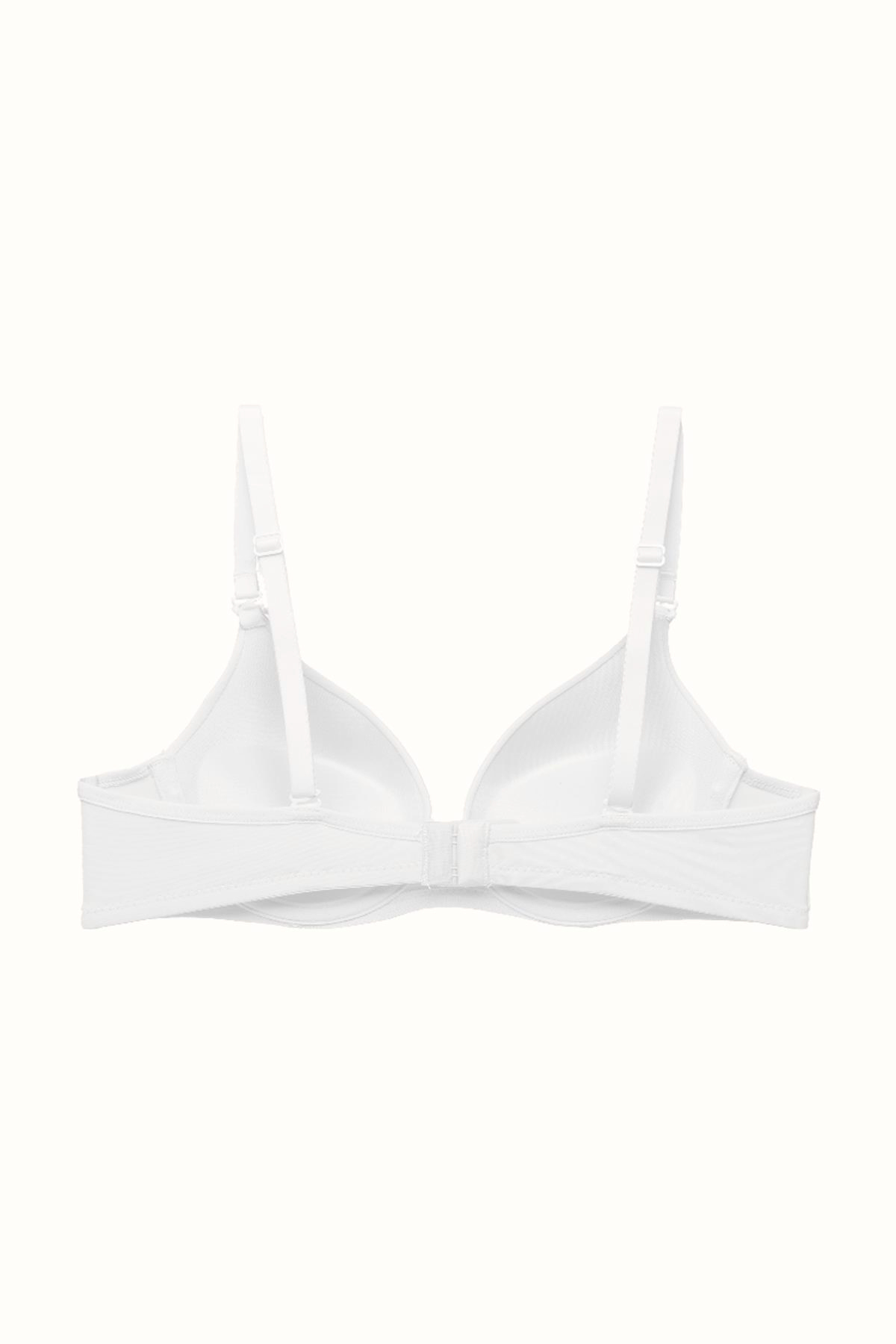 3'lü Paket Push Up Yumuşak Kaplı Örme Sütyen C37015 Siyah/Beyaz/Ten