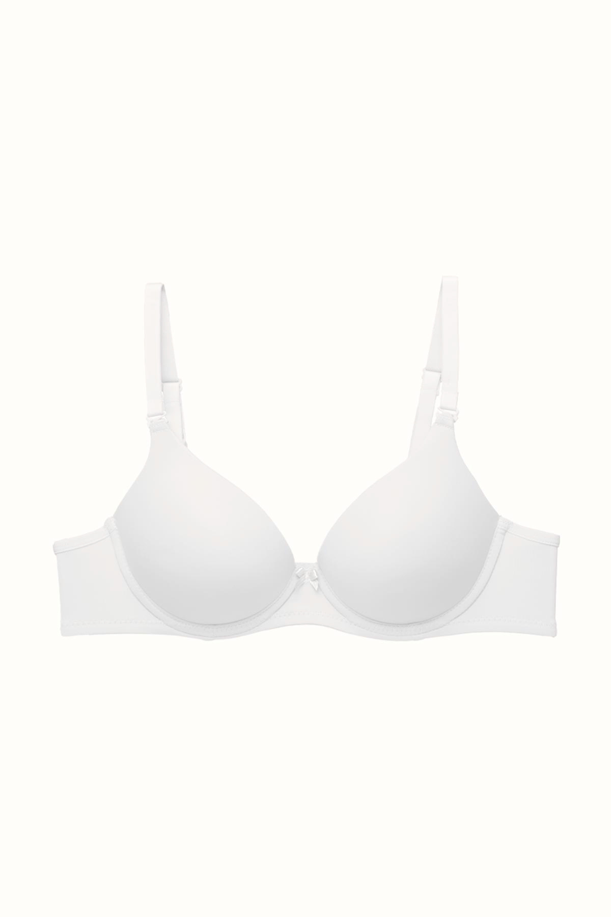 3'lü Paket Push Up Yumuşak Kaplı Örme Sütyen C37015 Siyah/Beyaz/Ten