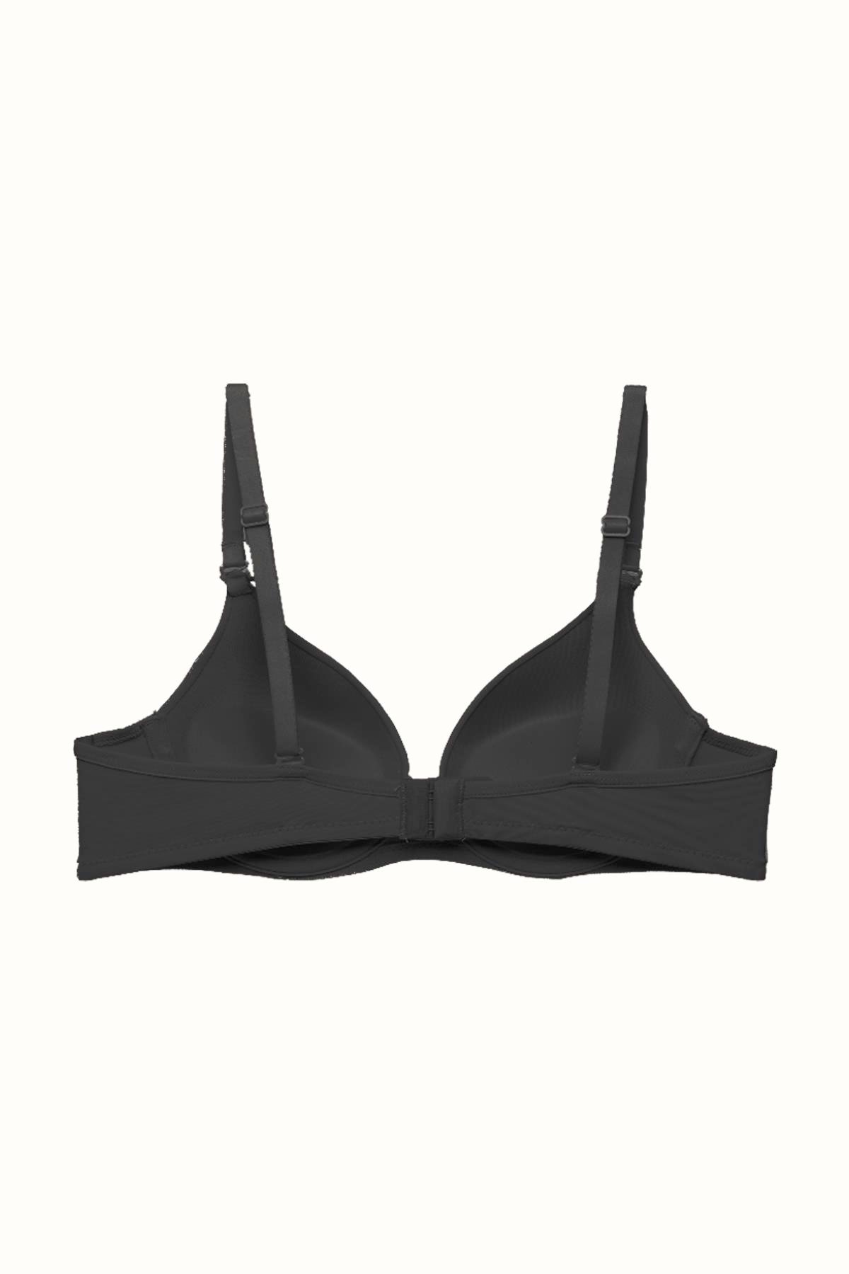 3'lü Paket Push Up Yumuşak Kaplı Örme Sütyen C37015 Siyah/Ten