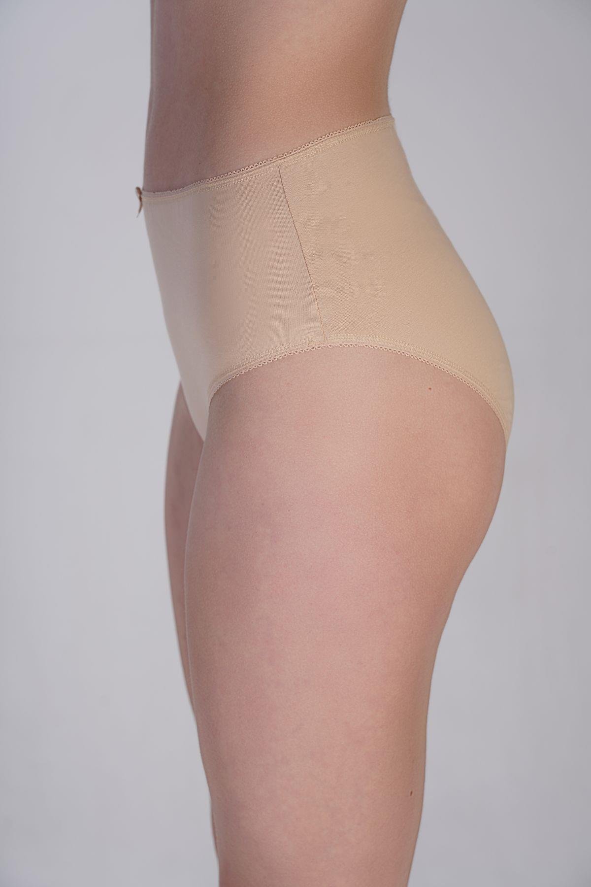 3'lü Paket Yüksek Bel Bikini Külot 5002 Çok Renkli