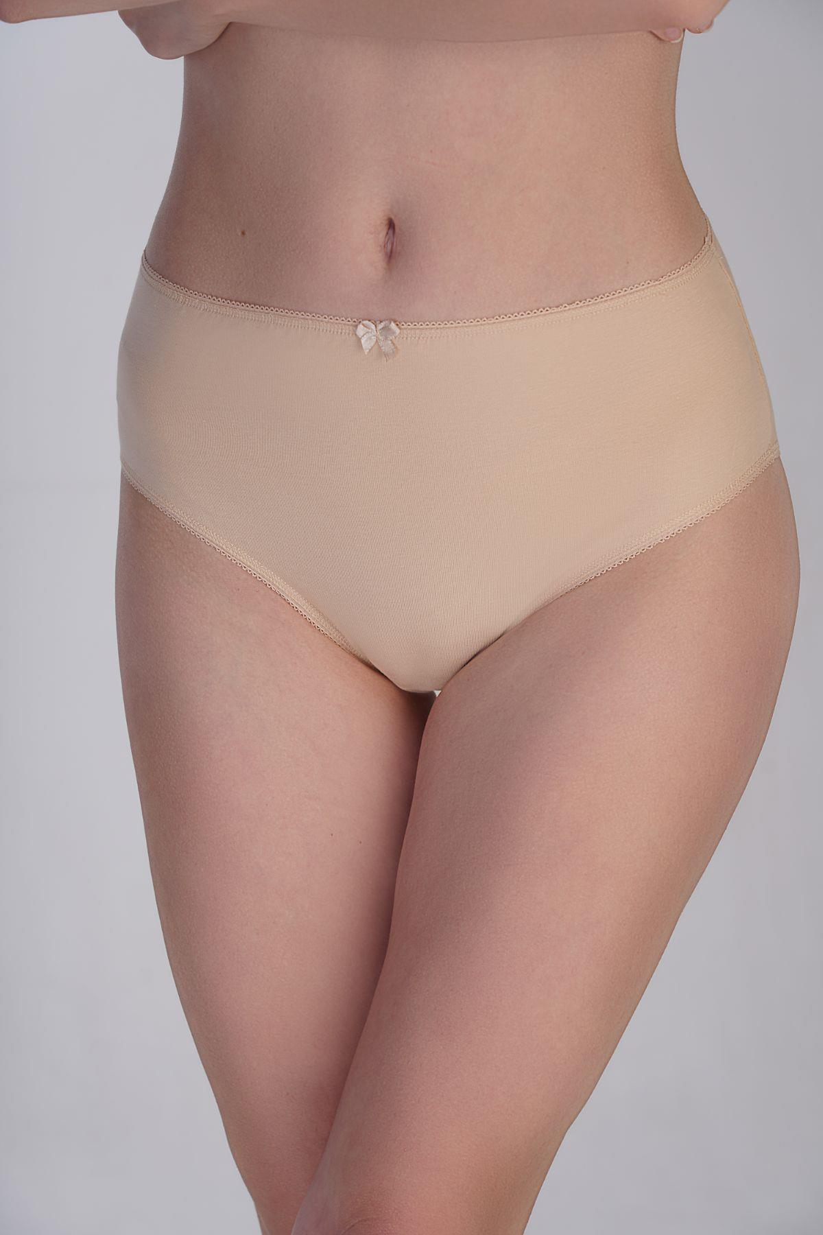 3'lü Paket Yüksek Bel Bikini Külot 5002 Çok Renkli