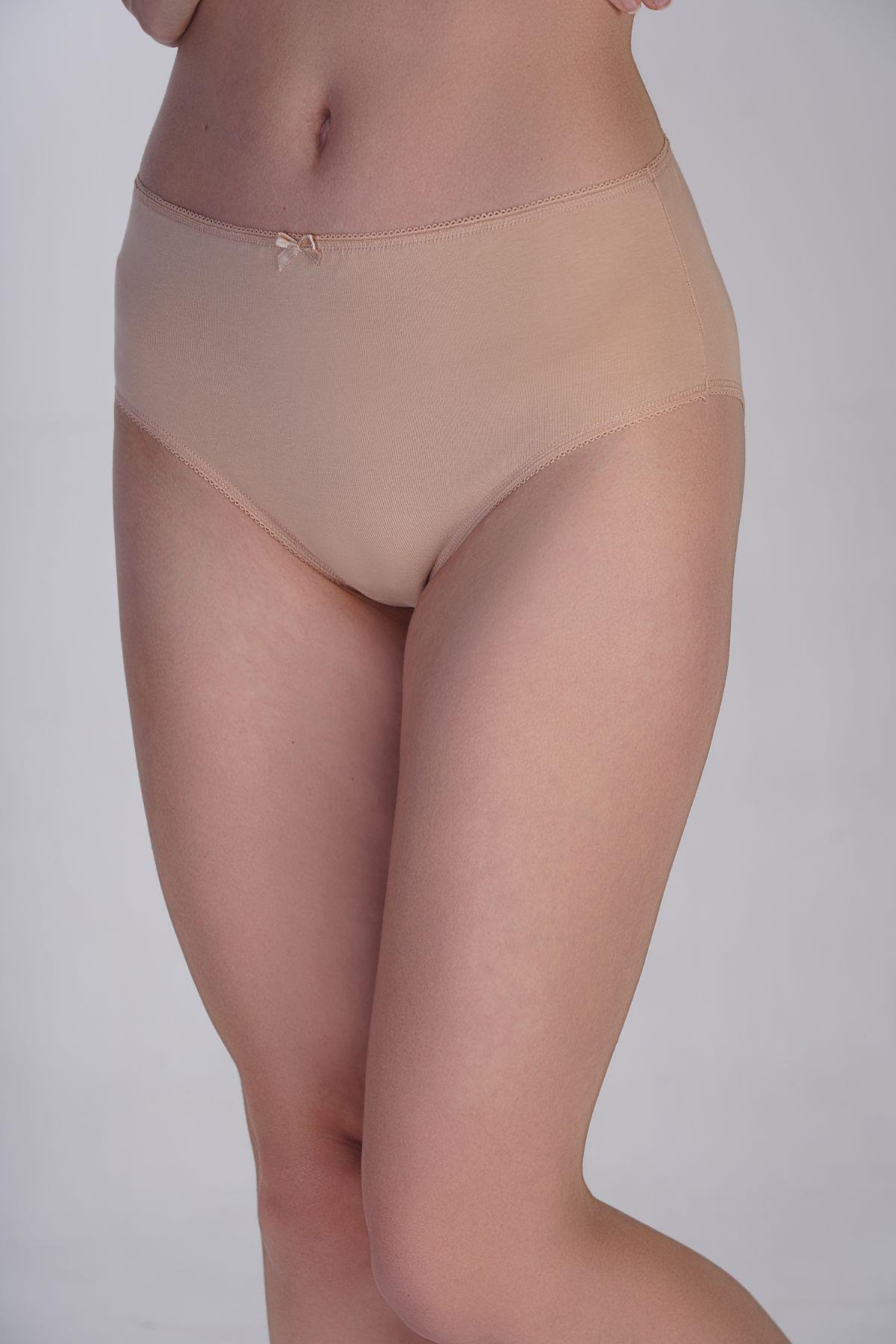 3'lü Paket Yüksek Bel Bikini Külot 5002 Çok Renkli