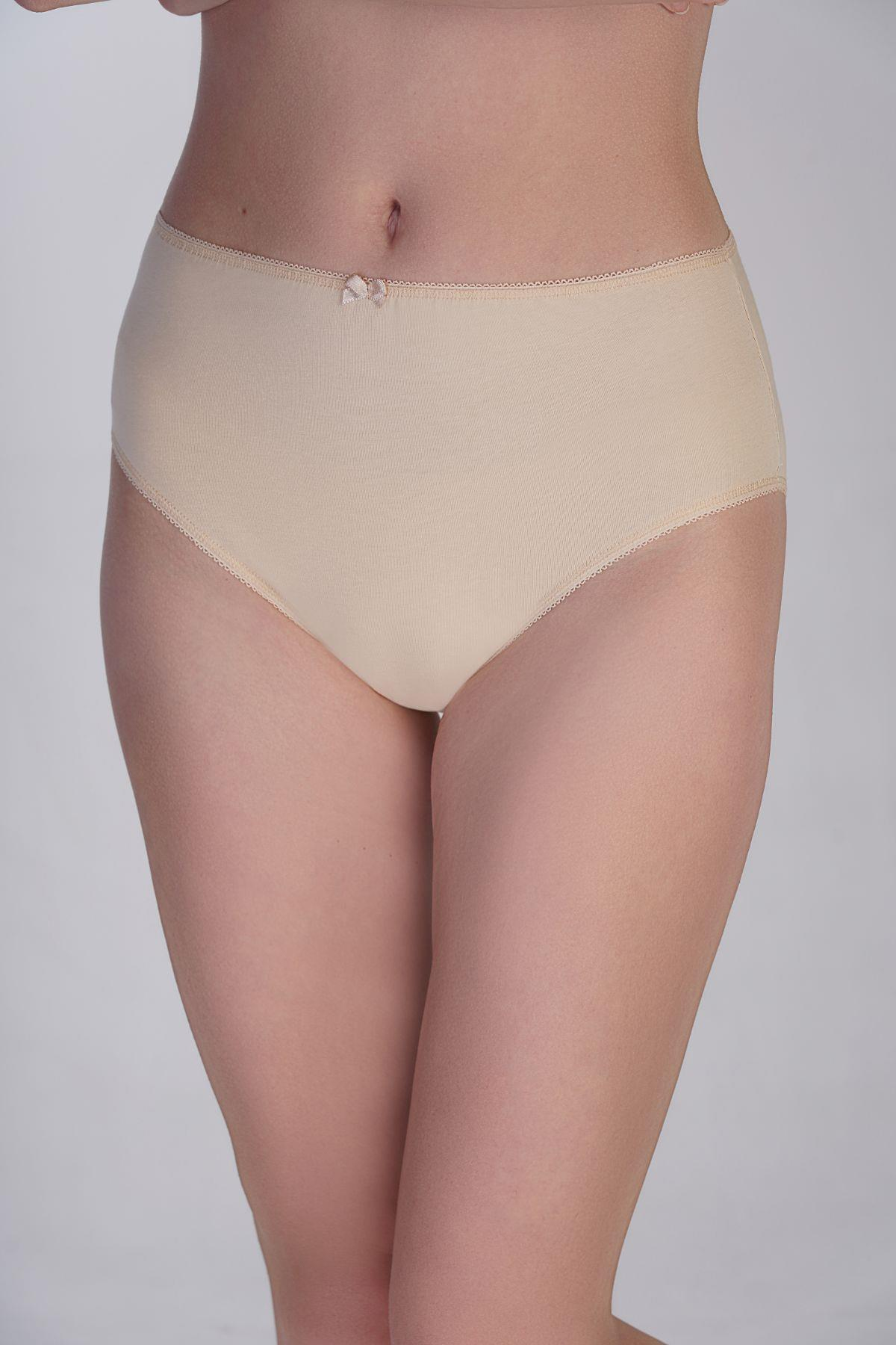 3'lü Paket Yüksek Bel Bikini Külot 5002 Çok Renkli