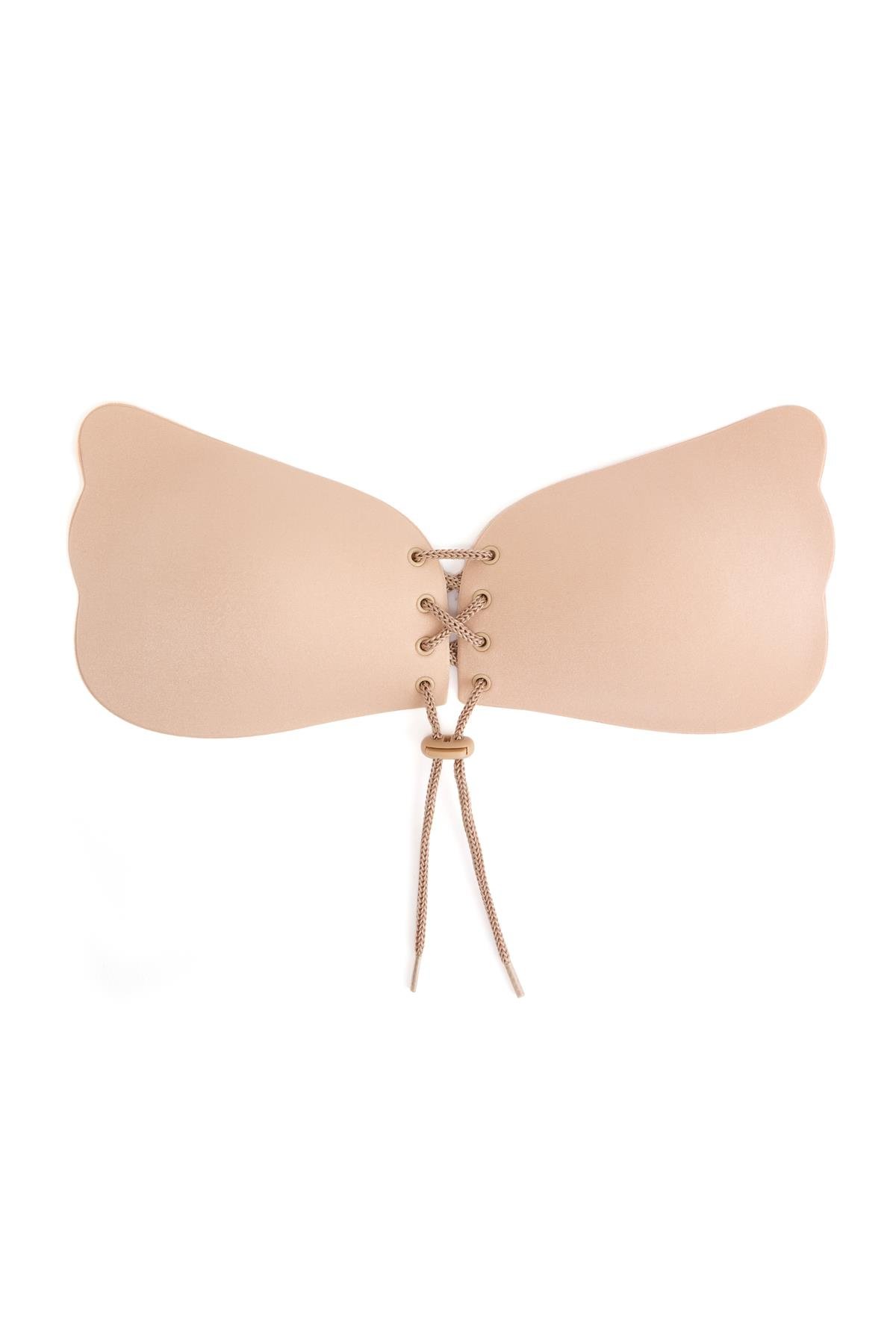 Askısız Straplez Ayarlanabilir Yapışkanlı Dekolte Silikon Sütyen Ten