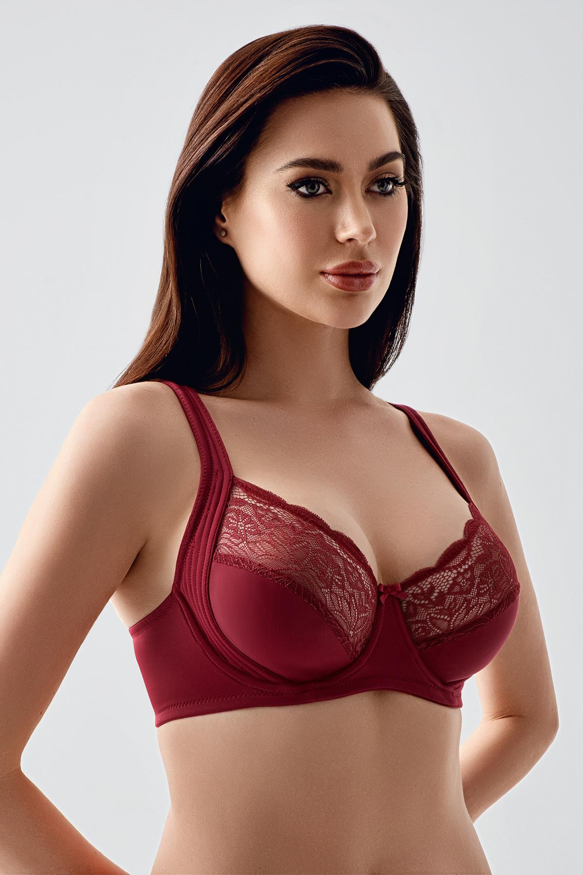 Balenli Toparlayıcı Sütyen C16000 Bordo