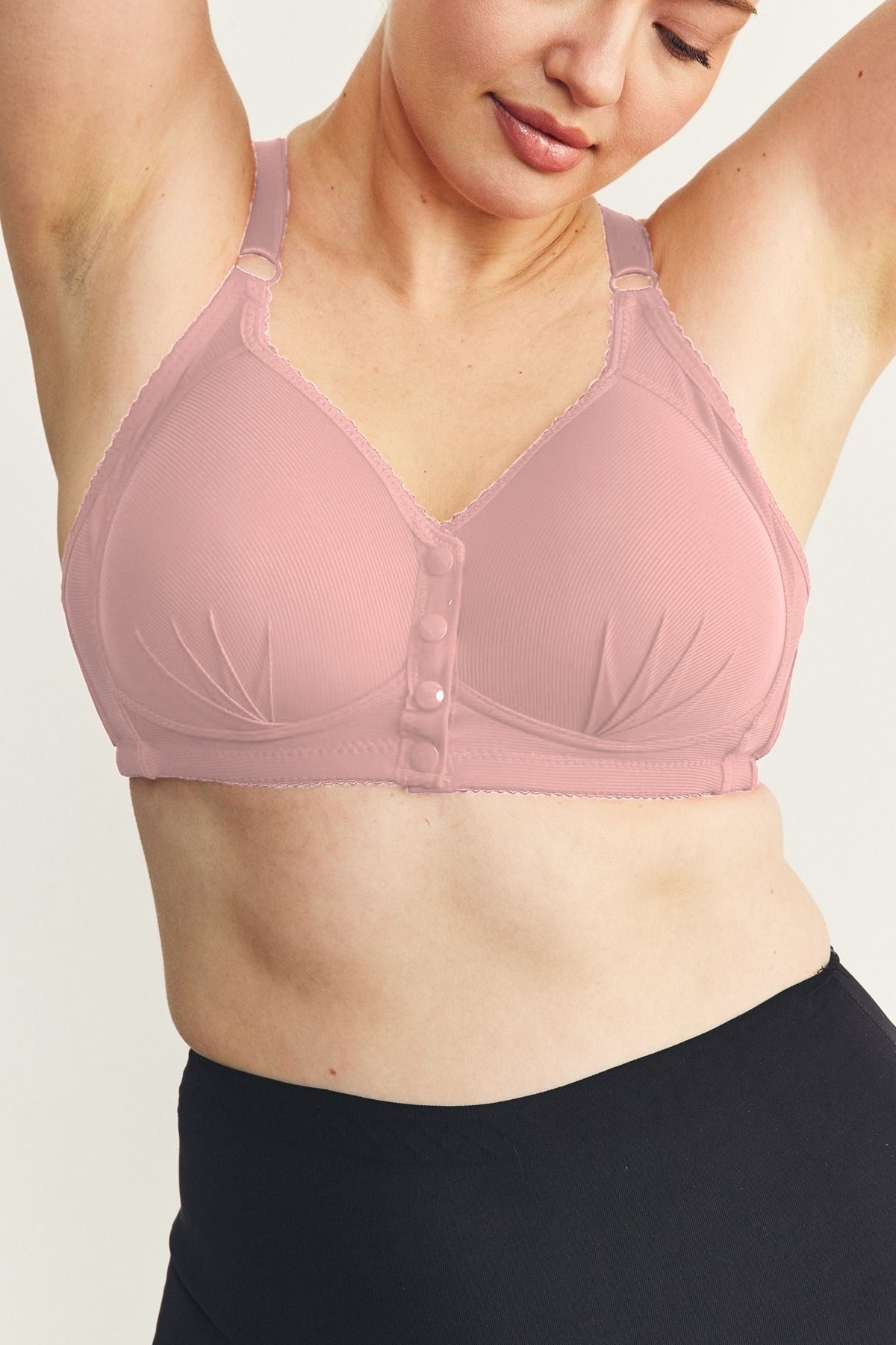 Balensiz Çıtçıtlı Toparlayıcı Sütyen CC897 Gül Kurusu