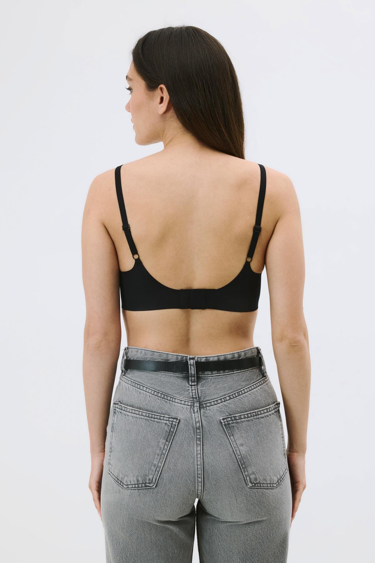 C&City Balensiz Dikişsiz Lazer Çıkarılabilir Pedli Sütyen C26150 Siyah