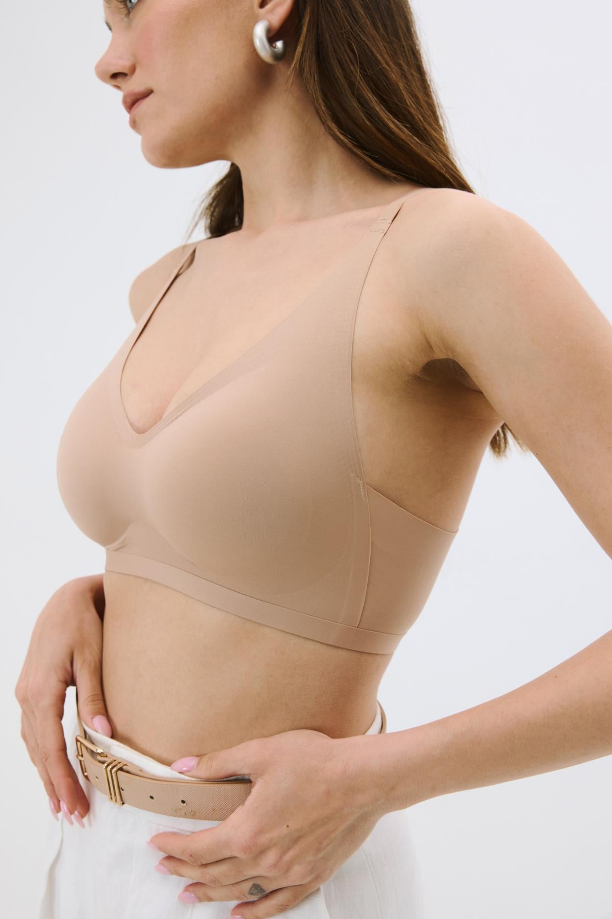 C&City Non-Wireless Seamless Laser Bra with Removable Pads C26120
