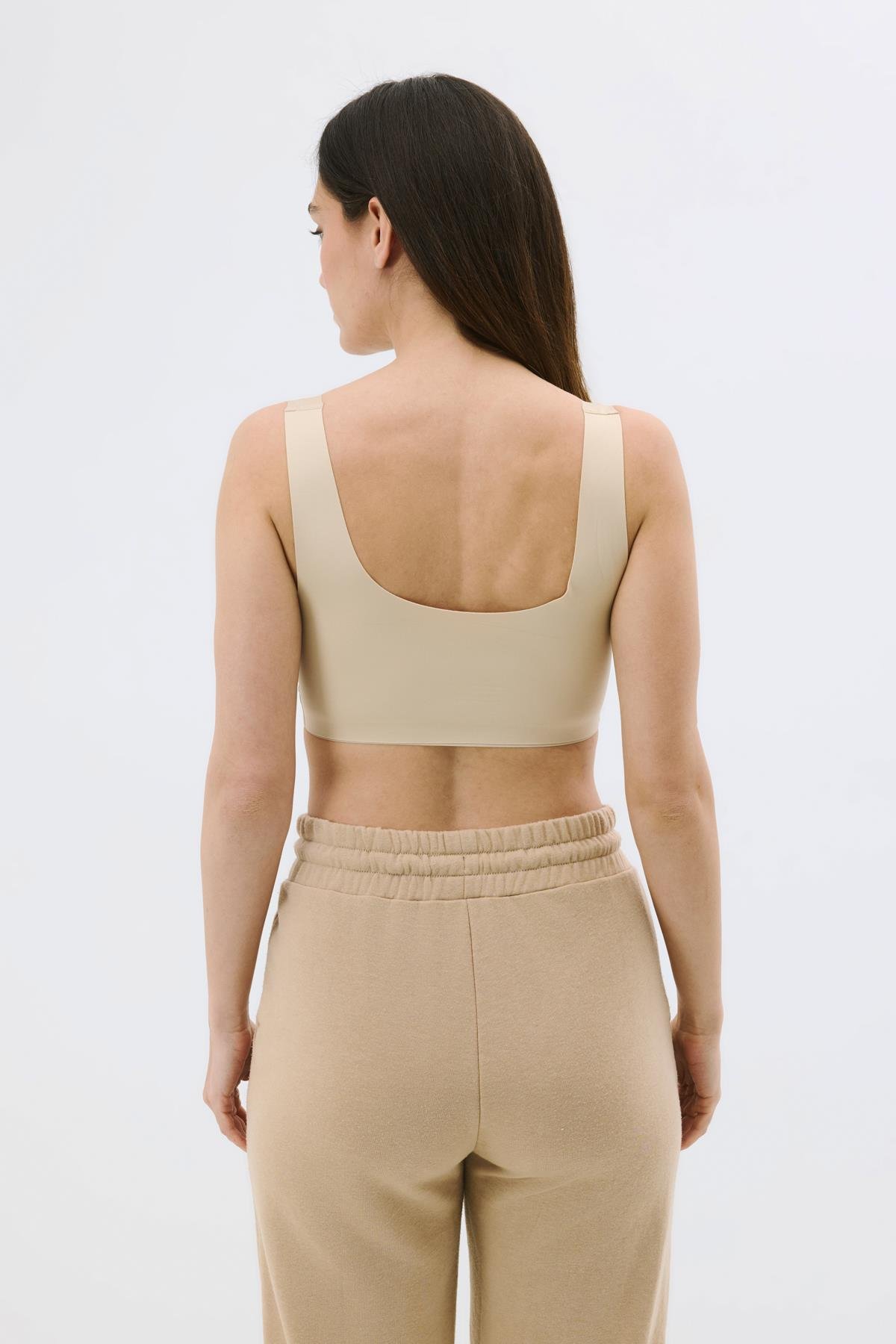 Balensiz Dikişsiz Lazer Çıkarılabilir Pedli Sütyen C26130 Ten