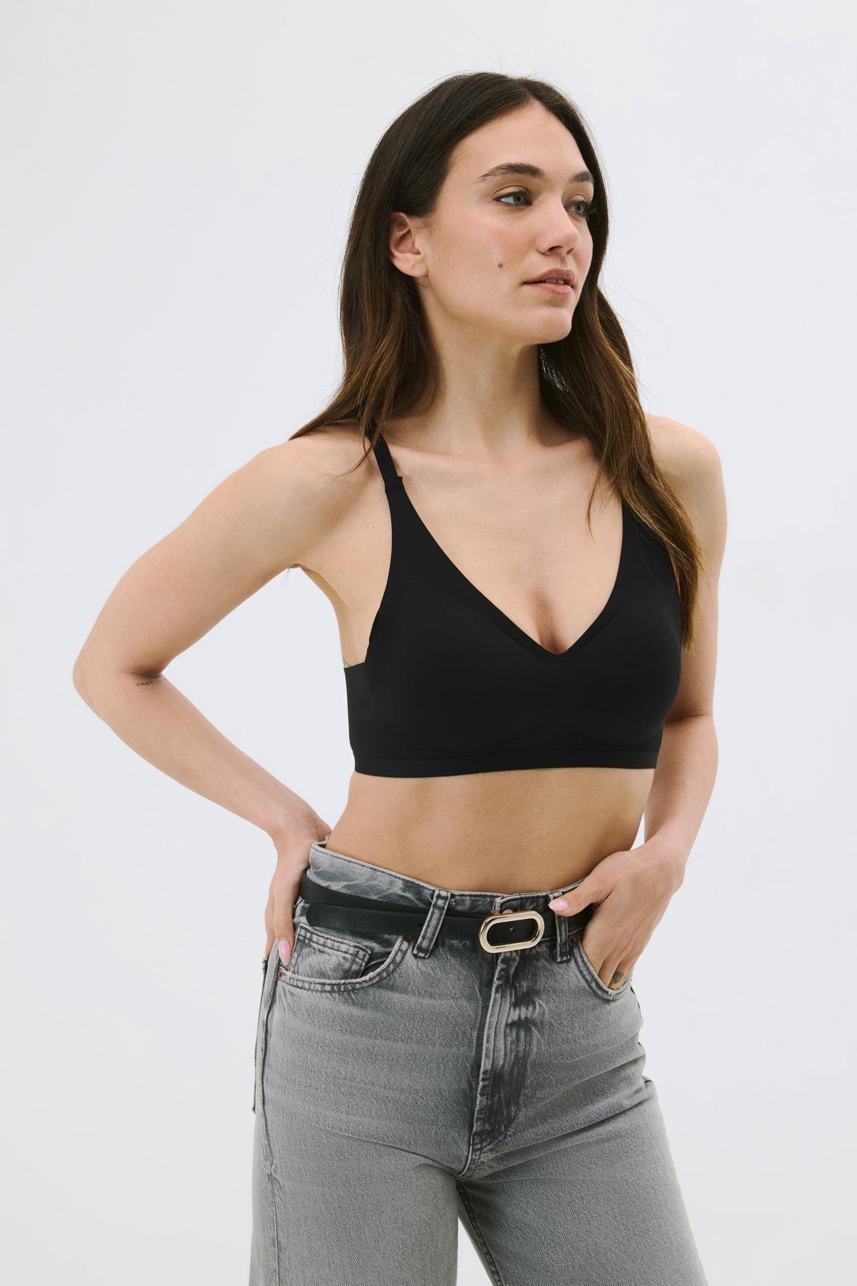 C&City Non-Wireless Seamless Laser Bra with Removable Pads C26120