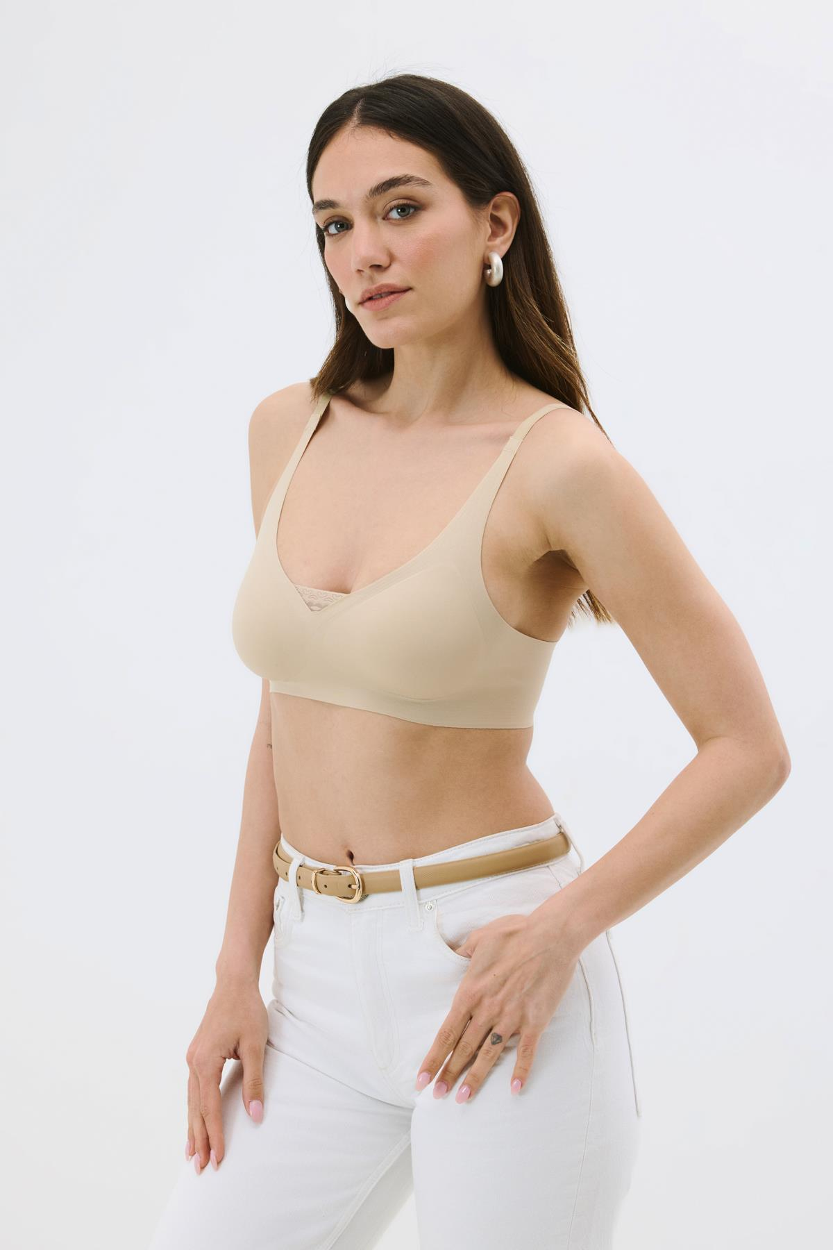 C&City Non-Wireless Seamless Laser Bra with Removable Pads C26110
