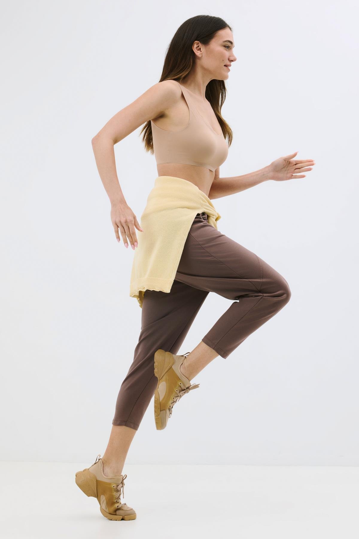 Balensiz Dikişsiz Lazer Çıkarılabilir Pedli Sütyen C26130 Capucino