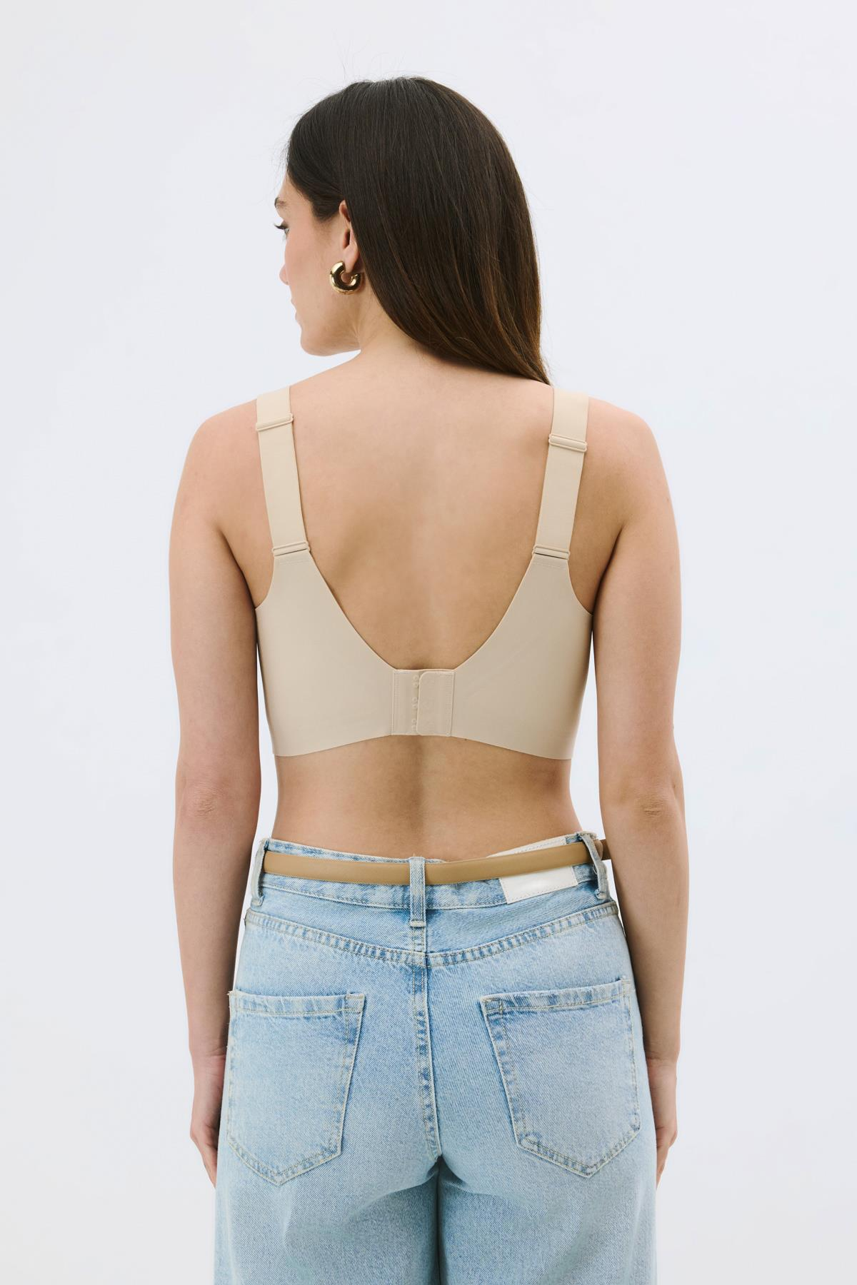 Balensiz Dikişsiz Lazer Çıkarılabilir Pedli Sütyen C26155 Ten