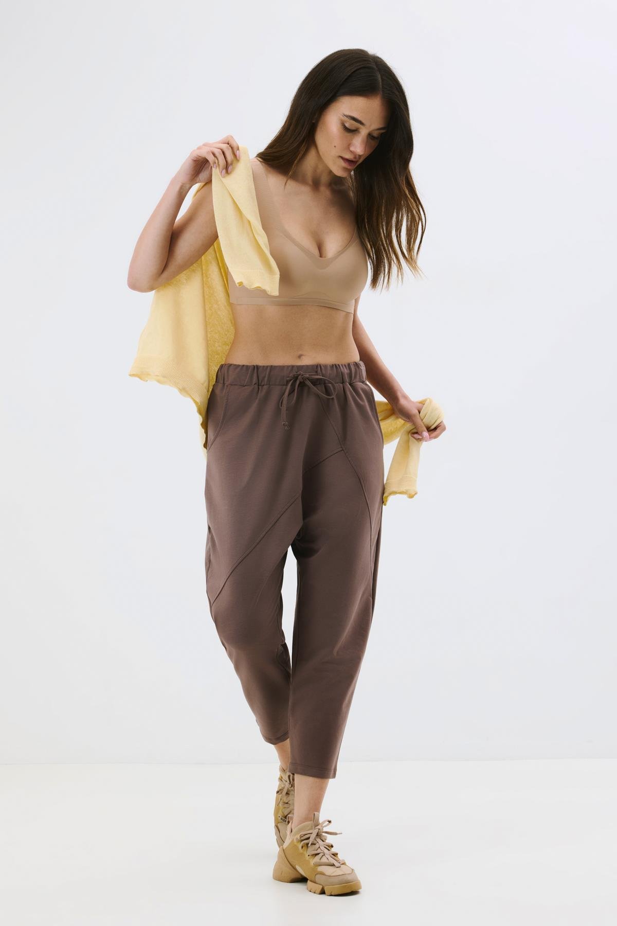 Balensiz Dikişsiz Lazer Çıkarılabilir Pedli Sütyen C26125 Capucino