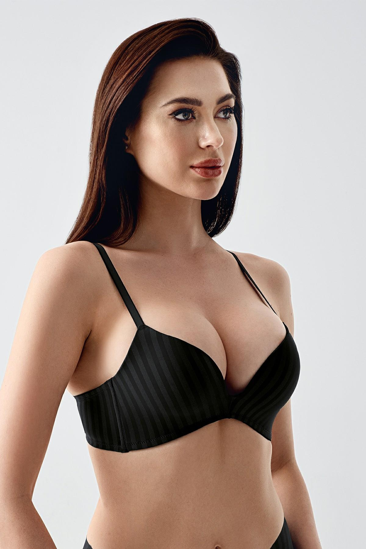 Balensiz Push-Up Sütyen C11796 Siyah