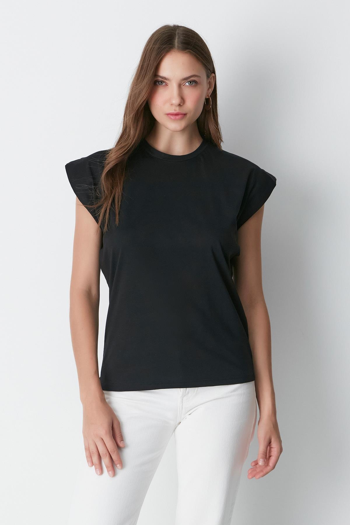 Bisiklet Yaka Kısa Kol 2'li Basic T-Shirt 958 Siyah