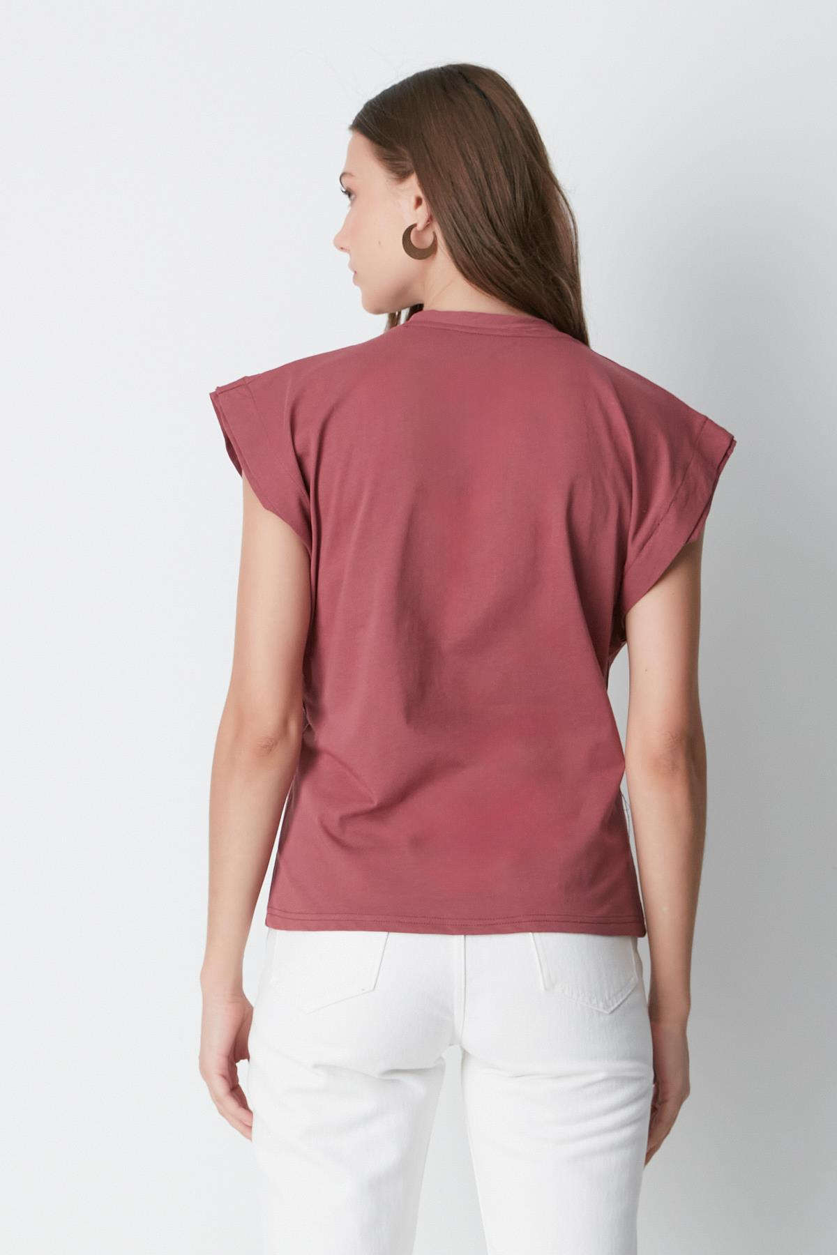 Bisiklet Yaka Kısa Kol 2'li Basic T-Shirt 958 Gül Kurusu/Bordo