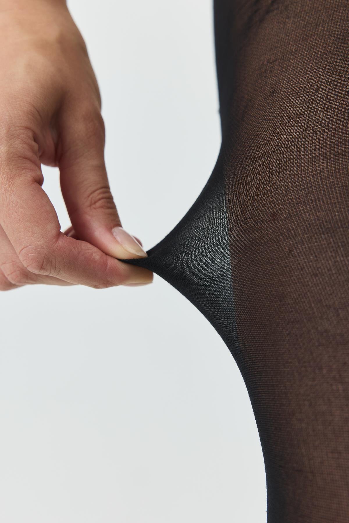 Büyük Beden Kaçmaz Külotlu Çorap Siyah