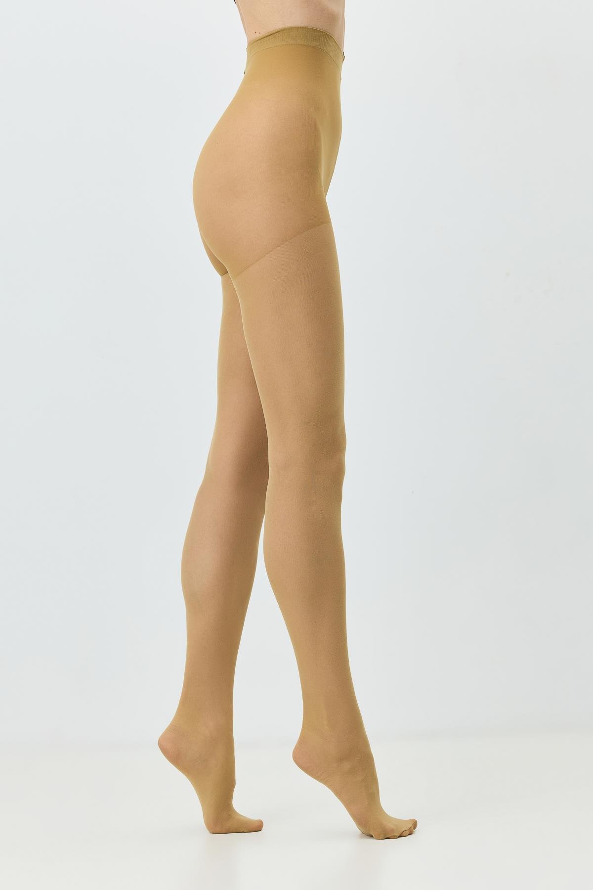 Büyük Beden Kaçmaz Külotlu Çorap Ten