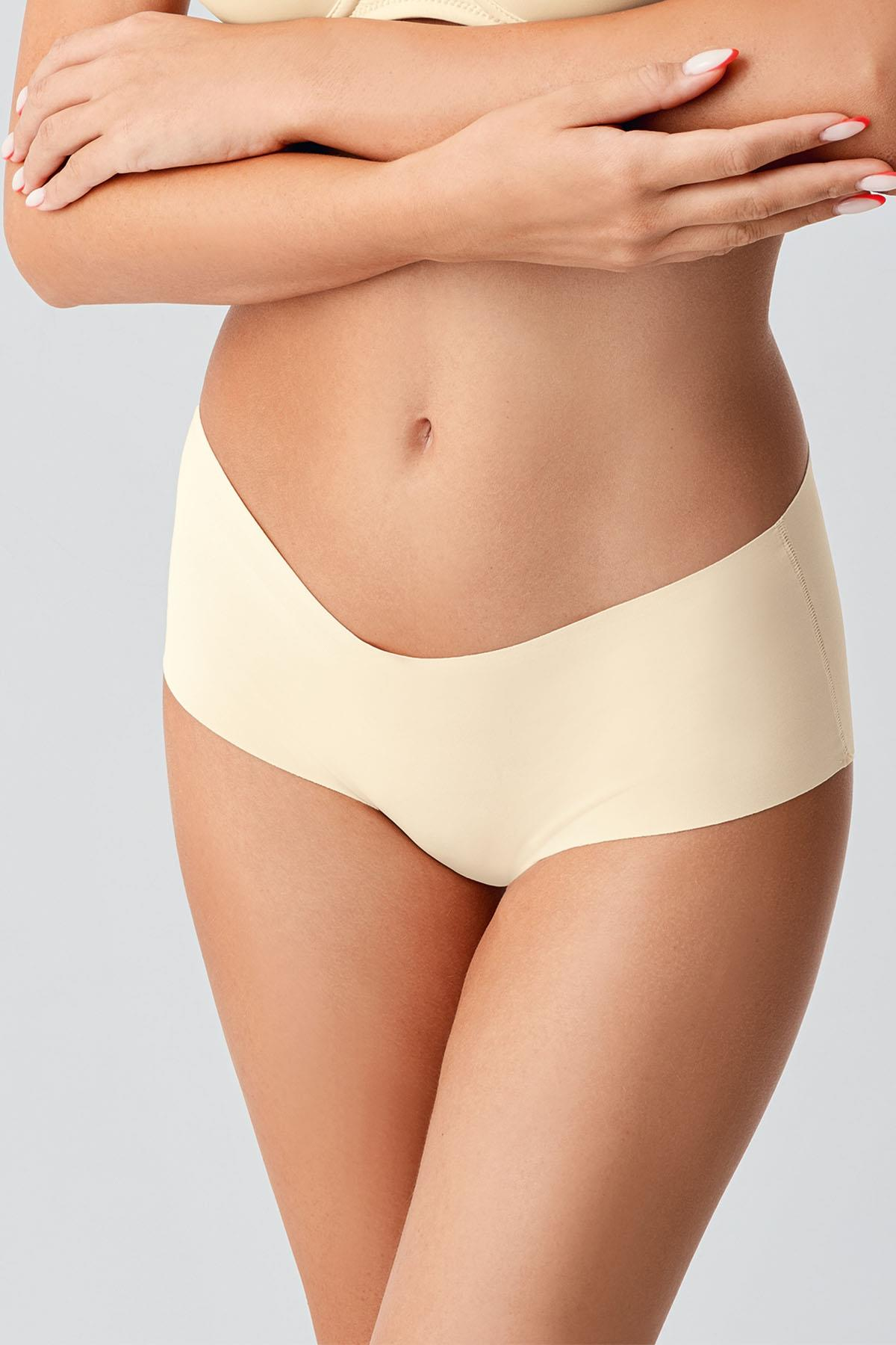 Plus Size Non-Slip High-Waisted Laser Cut Panties C19202