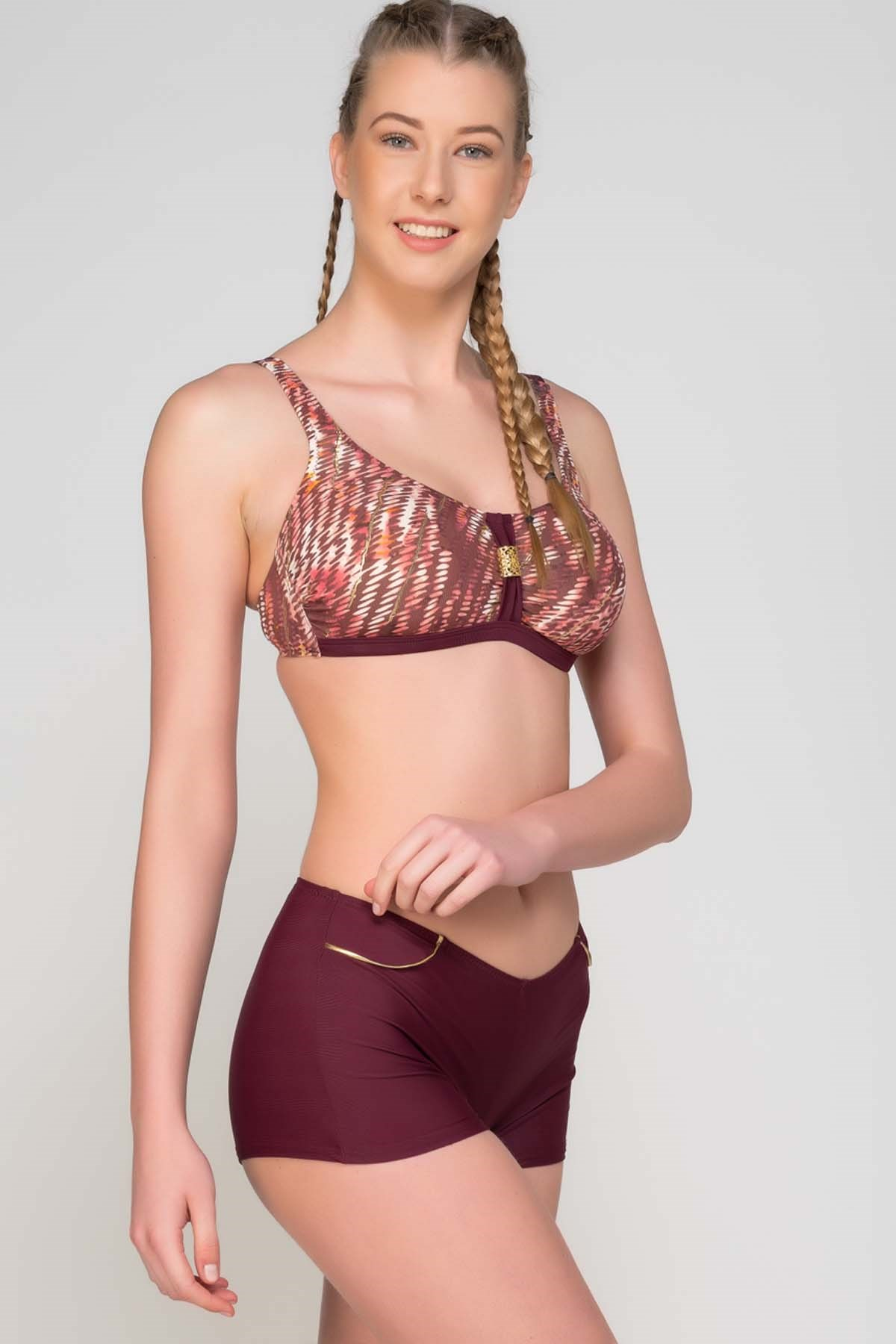 Camasircity 6565 Body Short lu Bikini (2727) Görsel