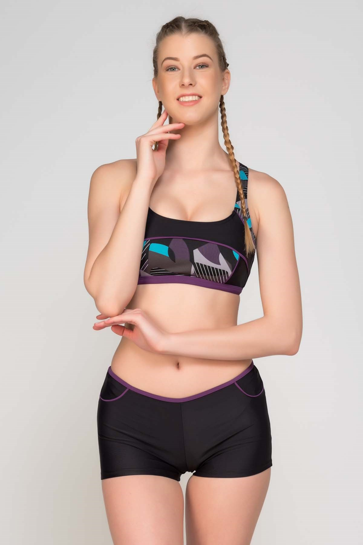 Camasircity 6591 Body Short lu Bikini (2708) Görsel