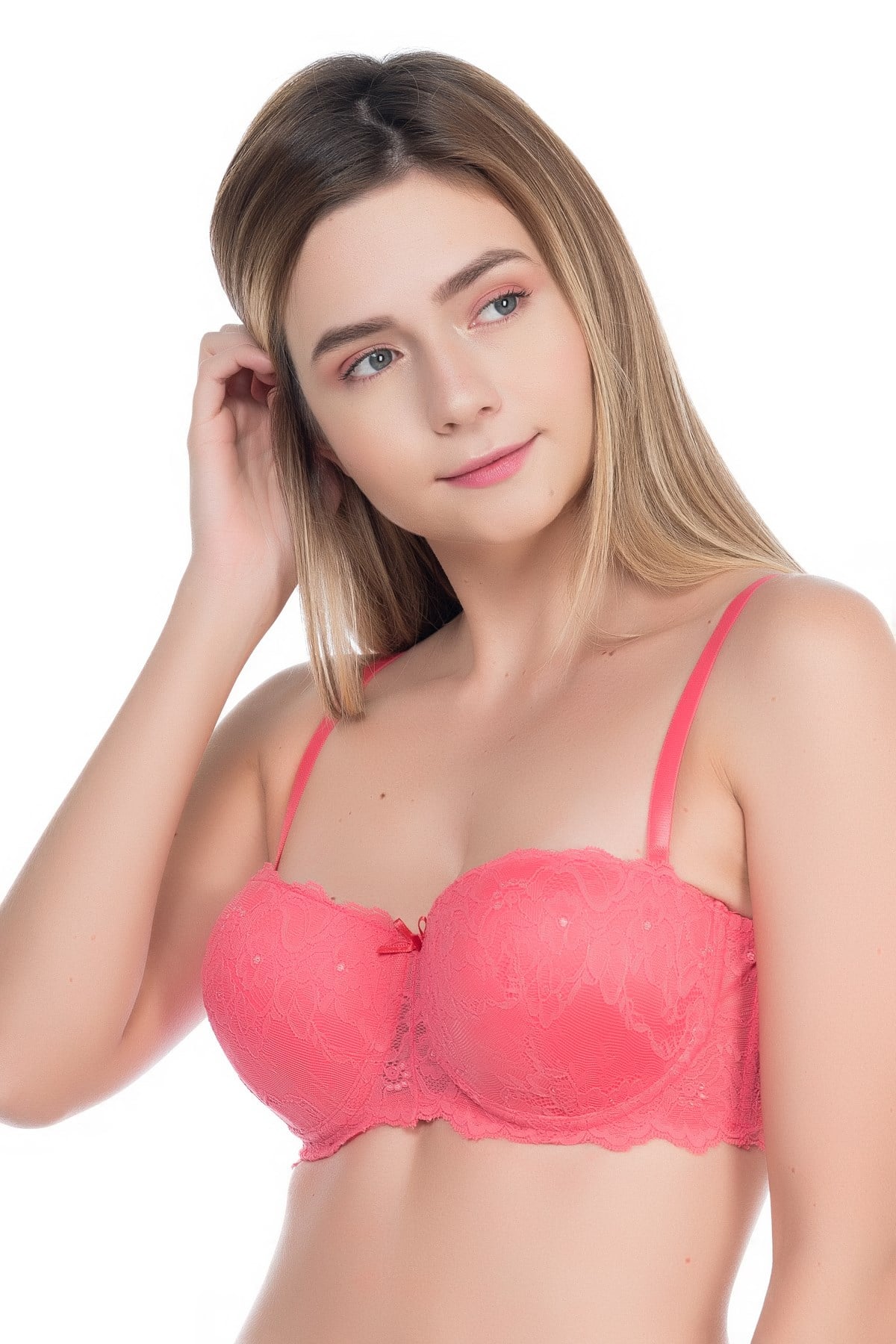 Camasircity 7025 Straplez Dolgulu Sütyen Fuşya