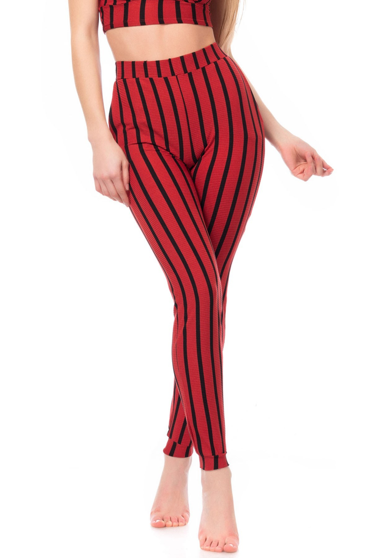 Camasircity Floral Kadın Cepli Tek Alt Bordo/Siyah