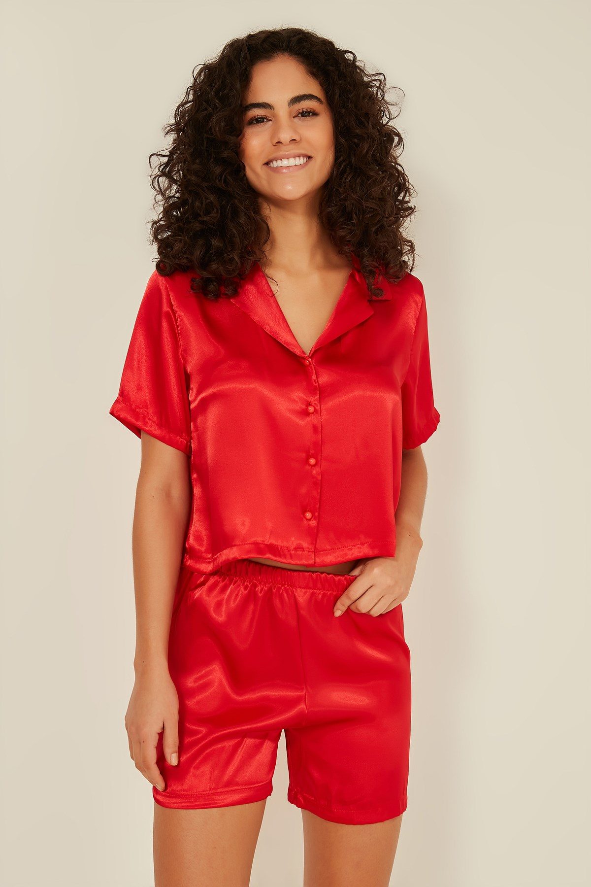 C&City 044 Women Crop Pyjama Set