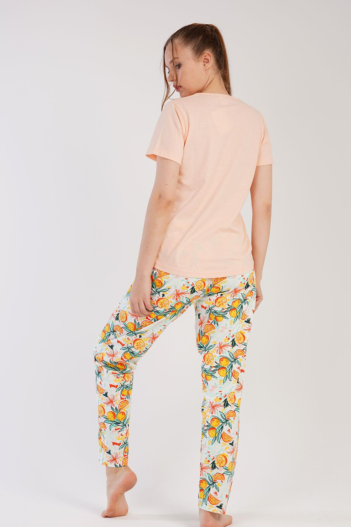 C&City 2023 Kısa Kol Pijama Takım Pembe-441010