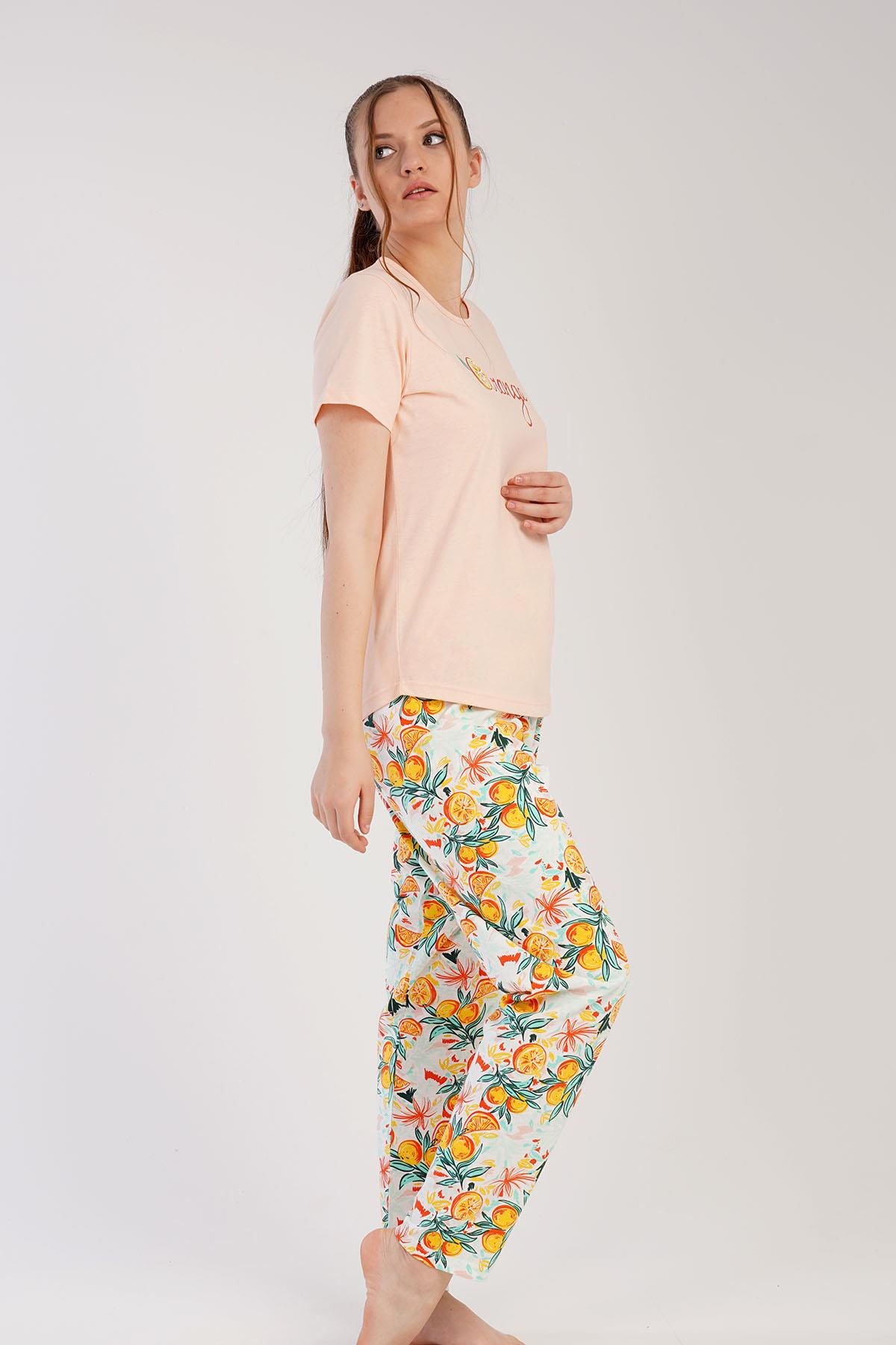 C&City 2023 Kısa Kol Pijama Takım Pembe-441010