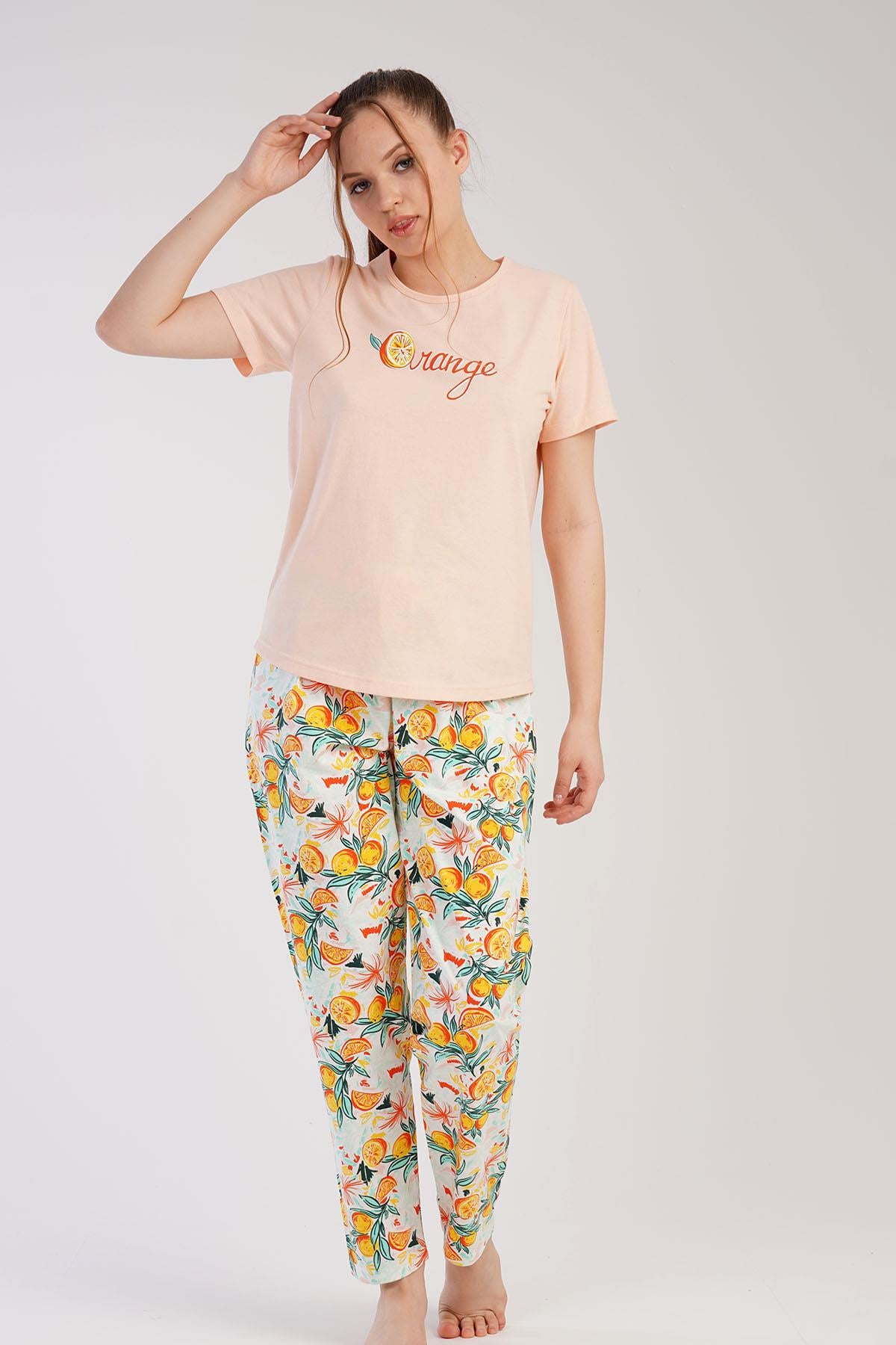 C&City 2023 Kısa Kol Pijama Takım Pembe-441010