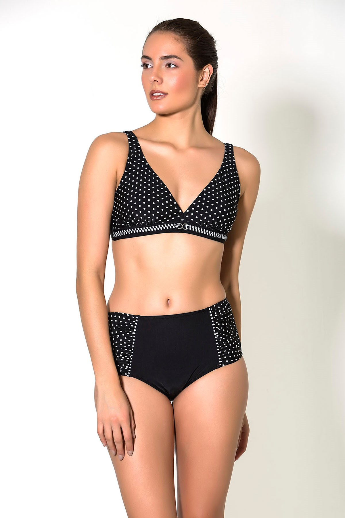 C&City 2866 Toparlayıcı Bikini Takım Siyah
