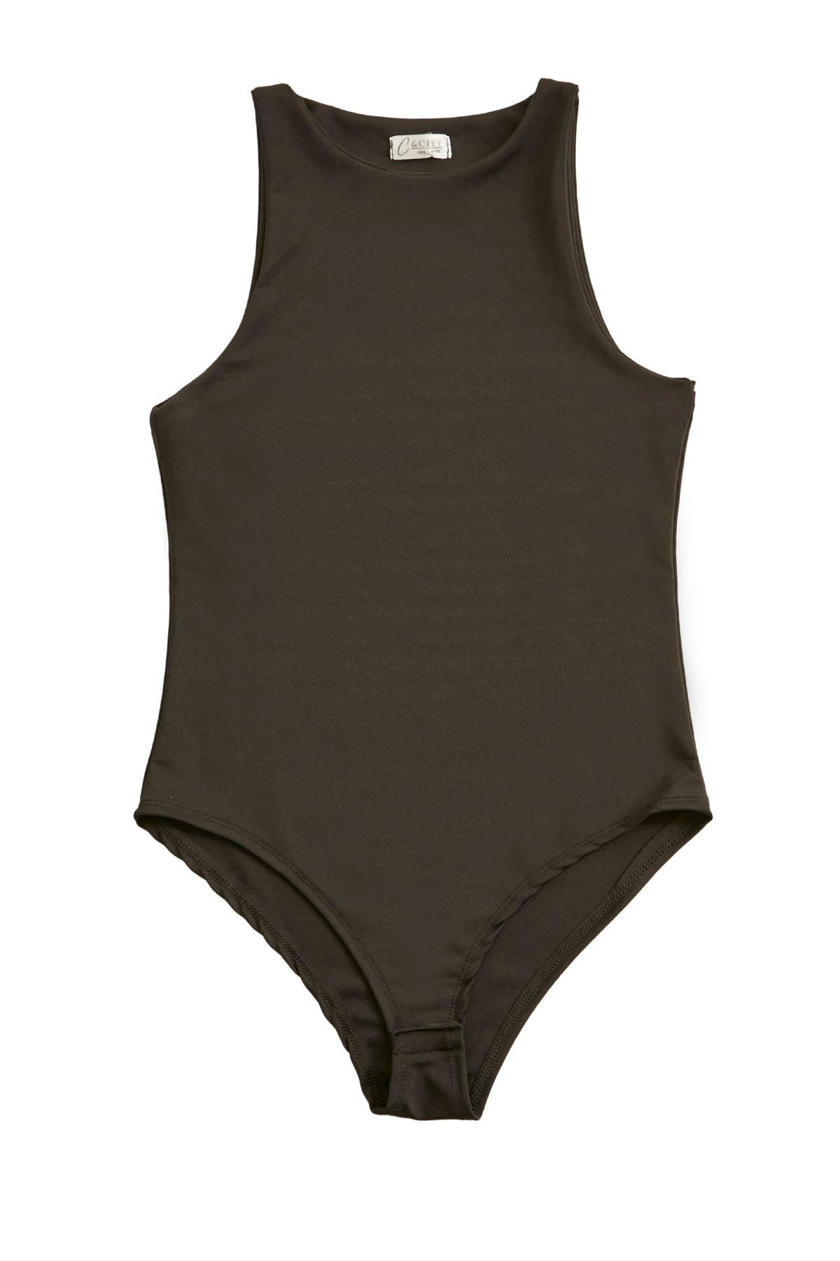 C&City 310 Kadın Çıtçıtlı Badi Bluz Siyah